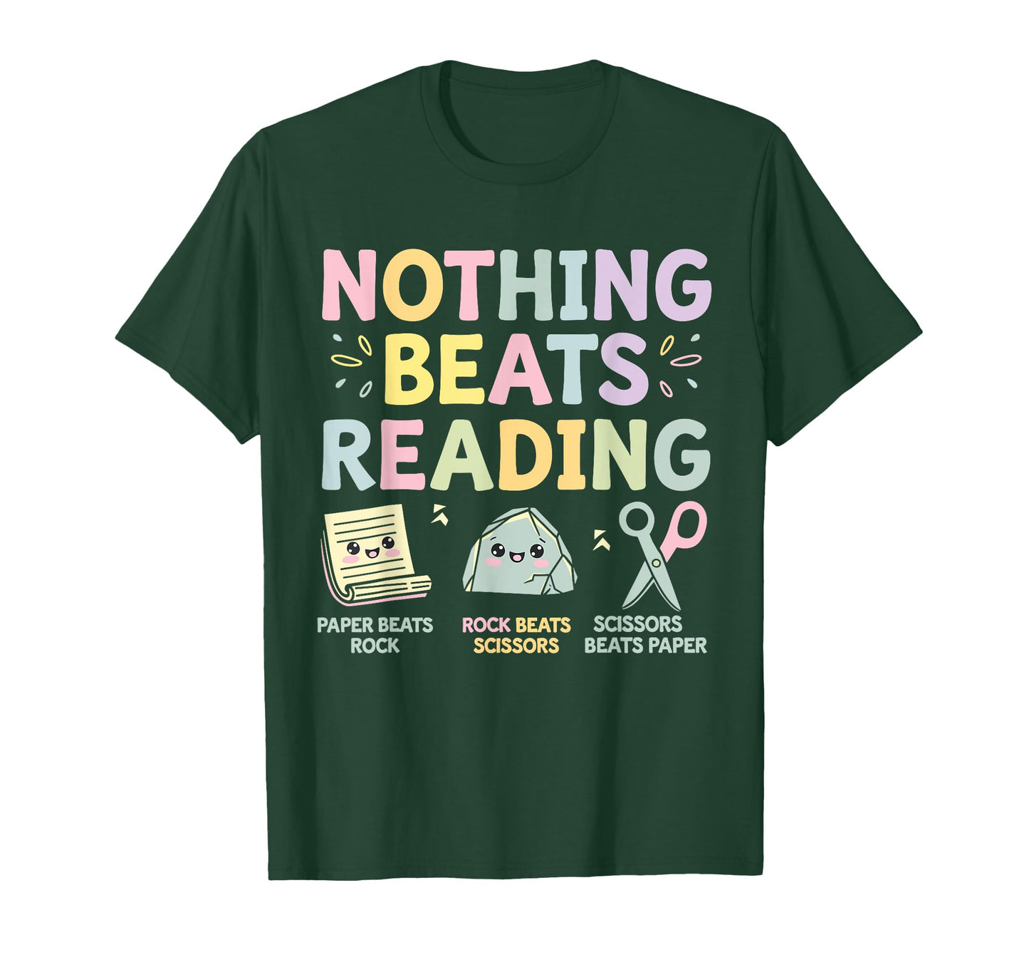 Nothing Beats Reading Book Librarian Across America Kids T-Shirt