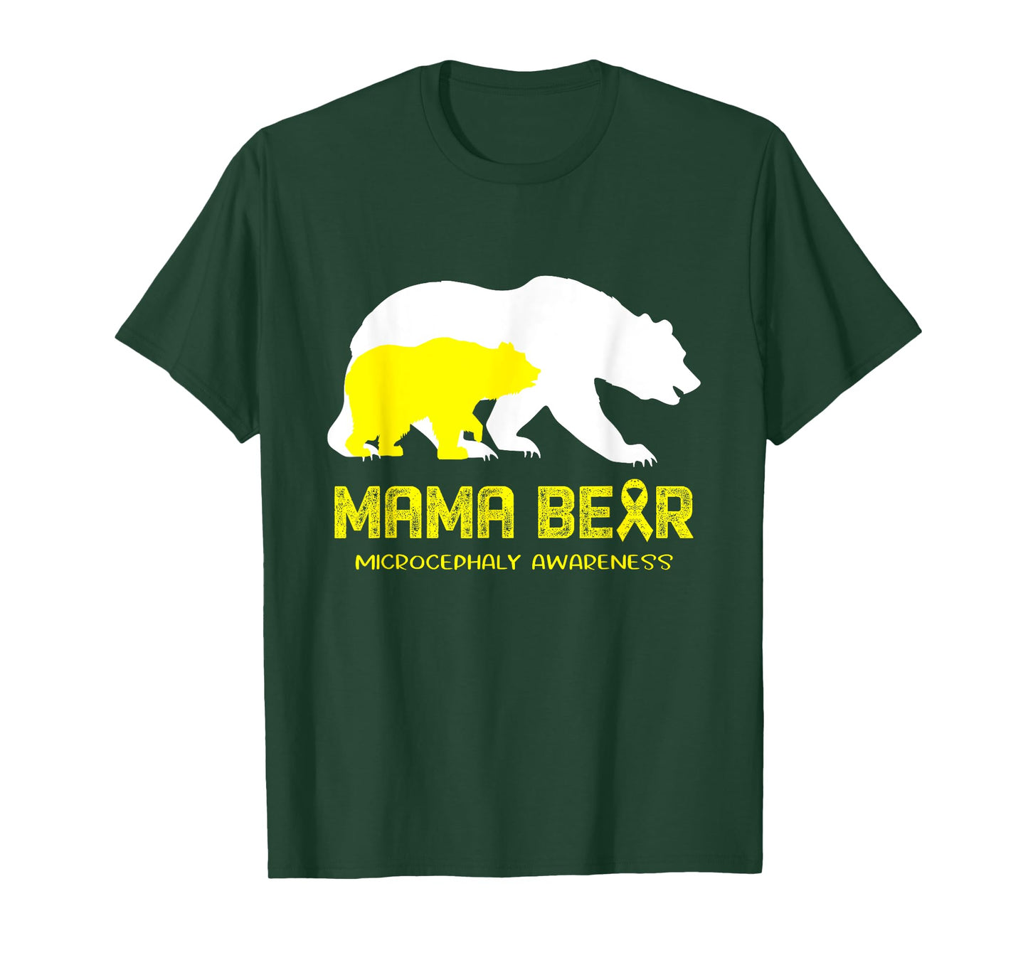 Mama Bear Microcephaly Awareness Shirt For Women Men T-Shirt