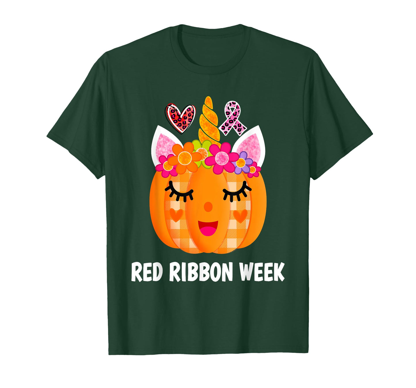 We Wear Red For Red Ribbon Week Awareness Red Ribbon Week T-Shirt