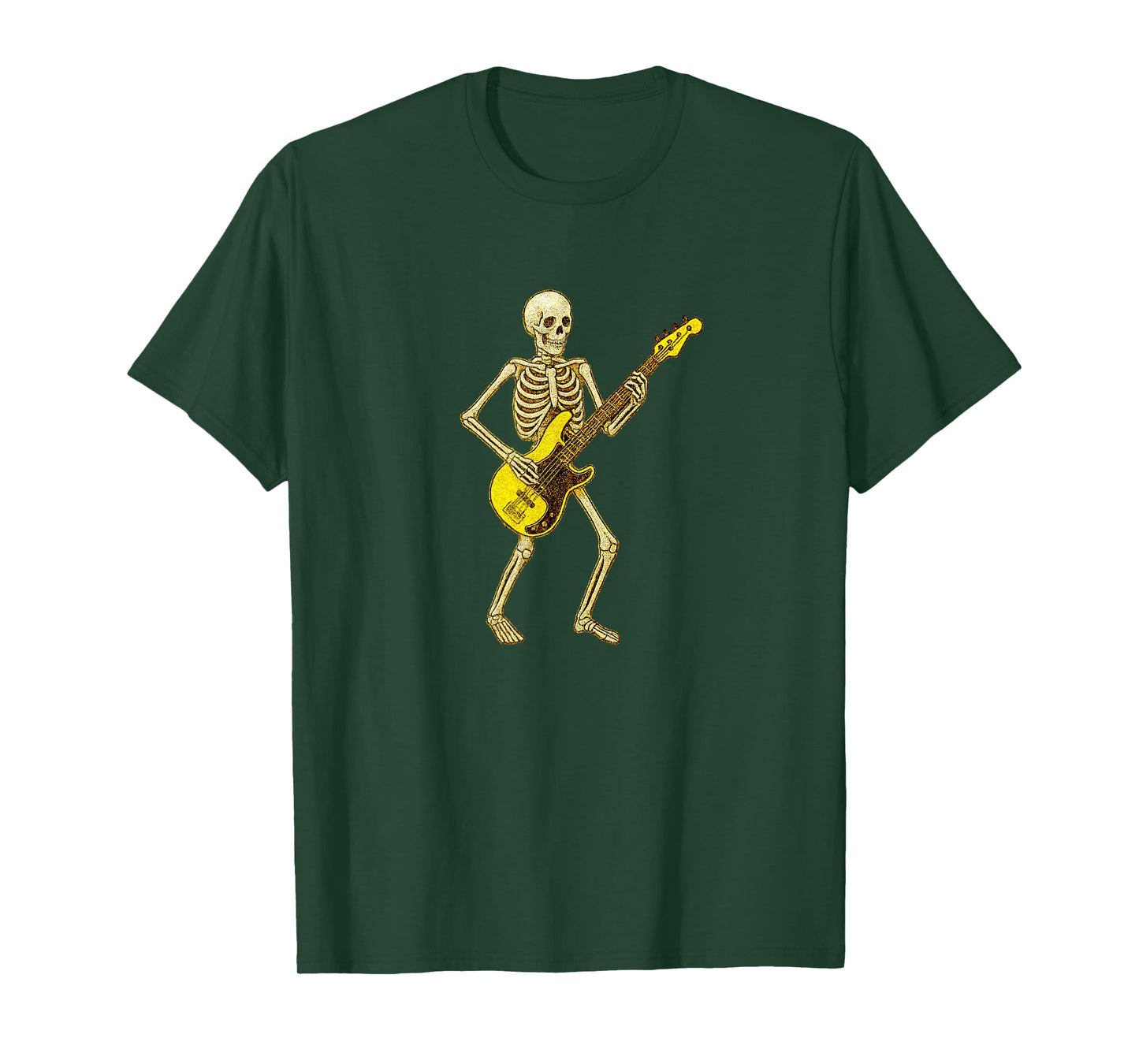 Skeleton Playing Electric Guitar - Guitarist Band Rock Metal T-Shirt