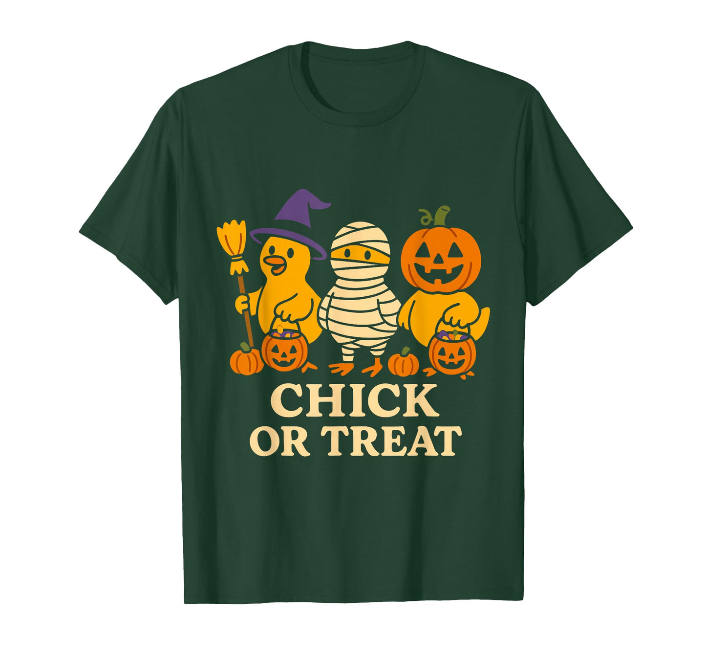 Chick or Treat Spooky Cute Halloween Humor T-Shirt