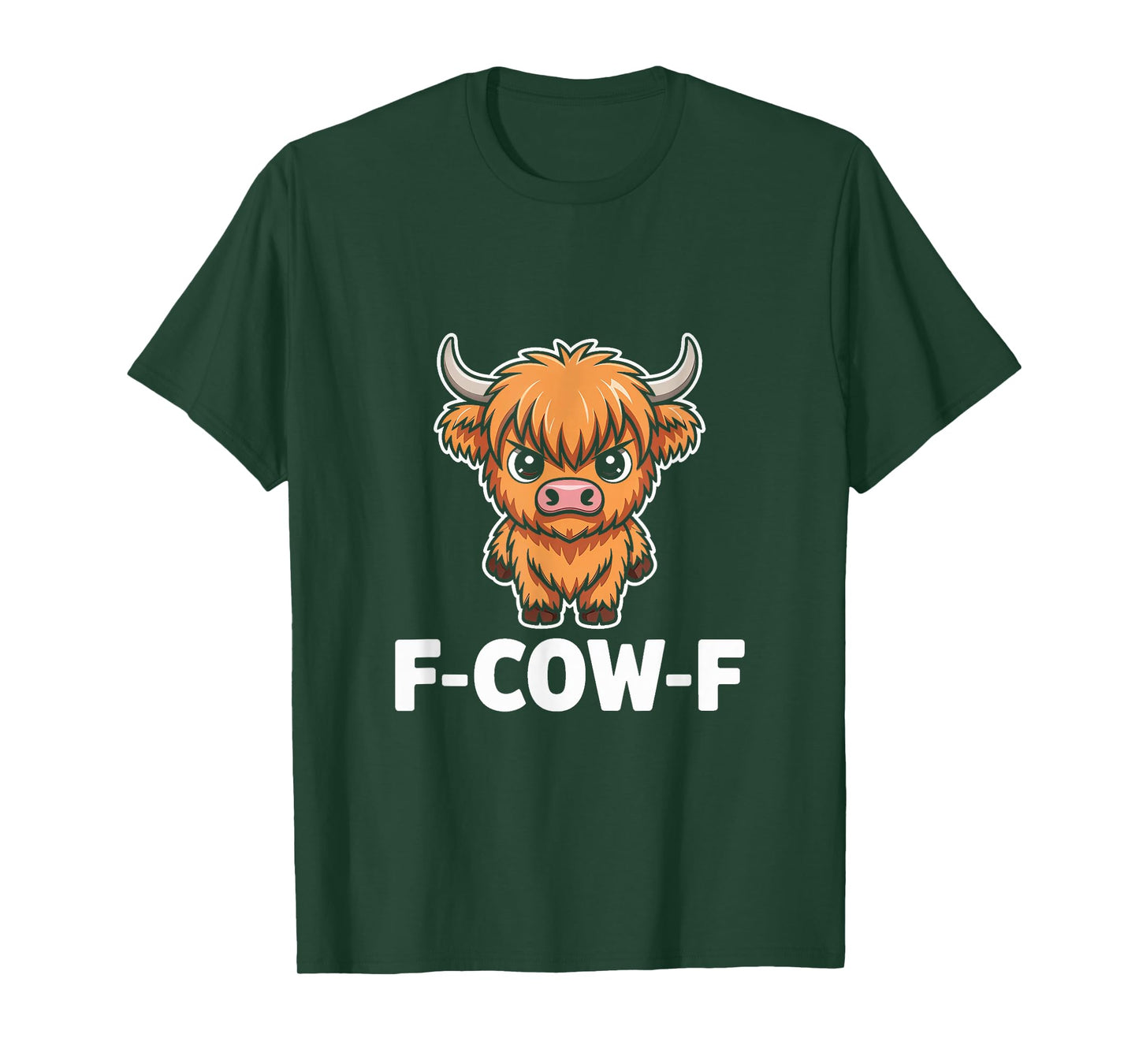 Cow F-Cow-F Funny F-Caw-F Highland Cow T-Shirt