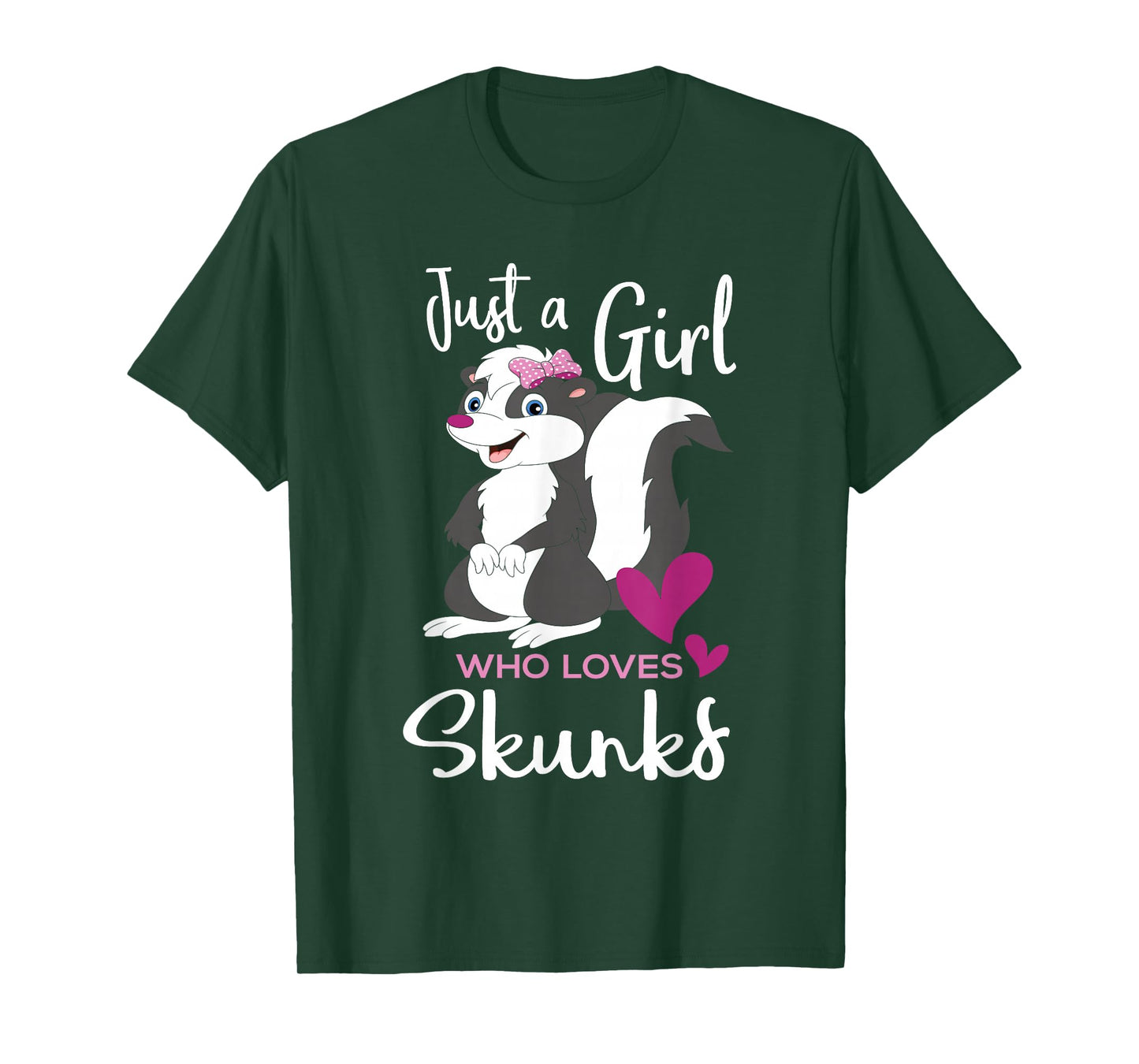 A Girl Who Loves Skunks - Skunk Lover Zookeeper Zoologist T-Shirt