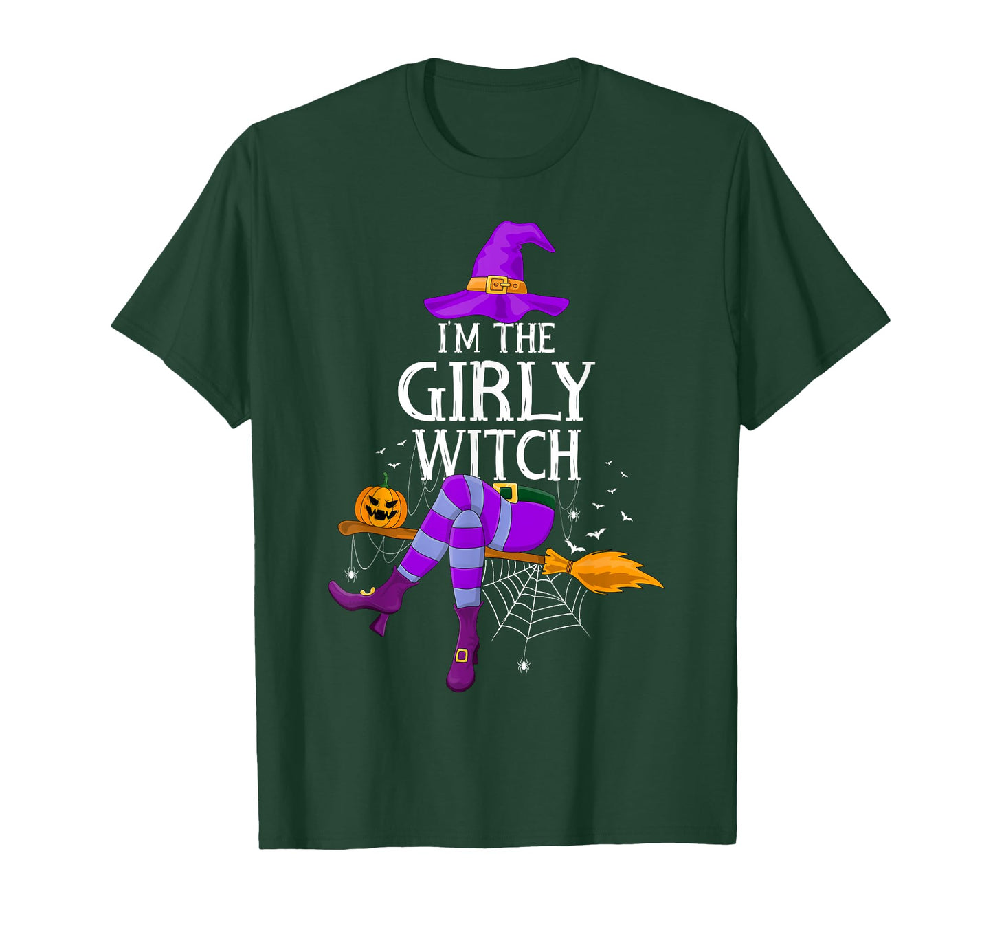 Matching Family Costume I'm The Girly Witch Halloween Women T-Shirt