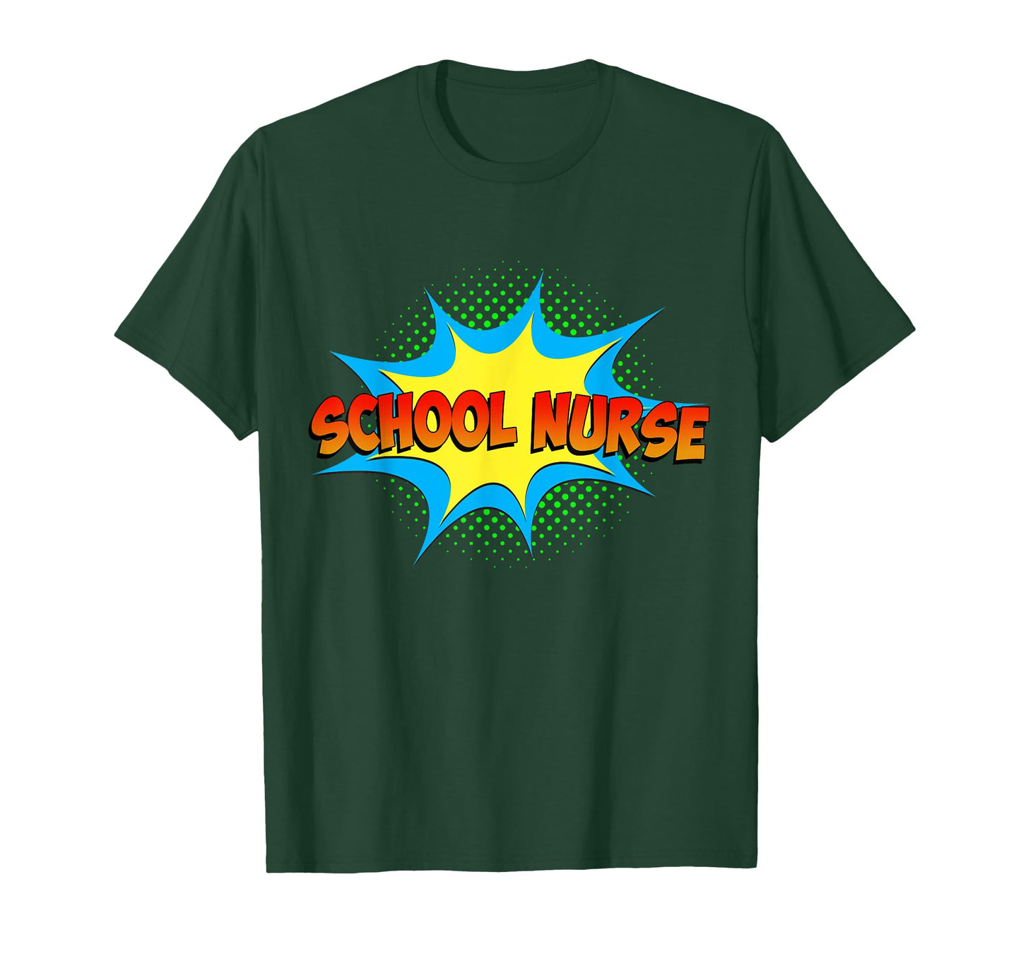 School Nurse Superhero Comics Cool International Nurses Day T-Shirt