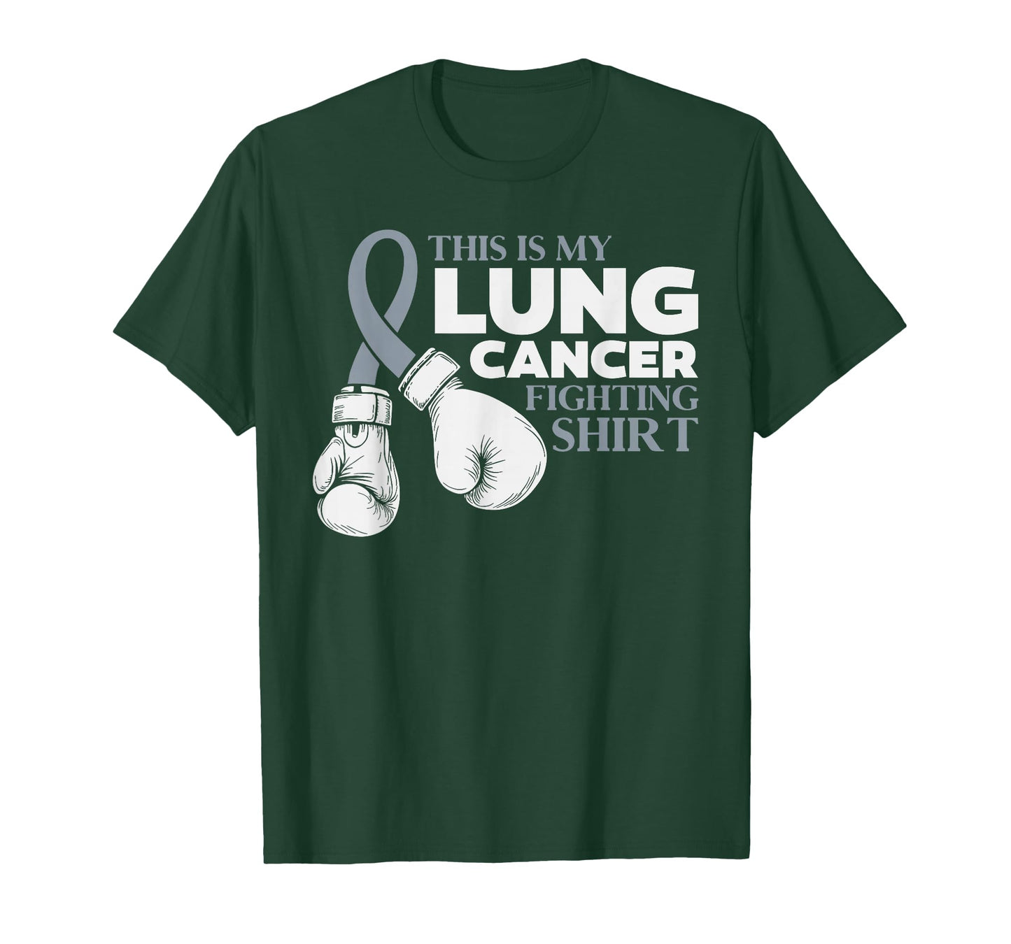This is My Lung Cancer Month Awareness White Ribbon Support T-Shirt