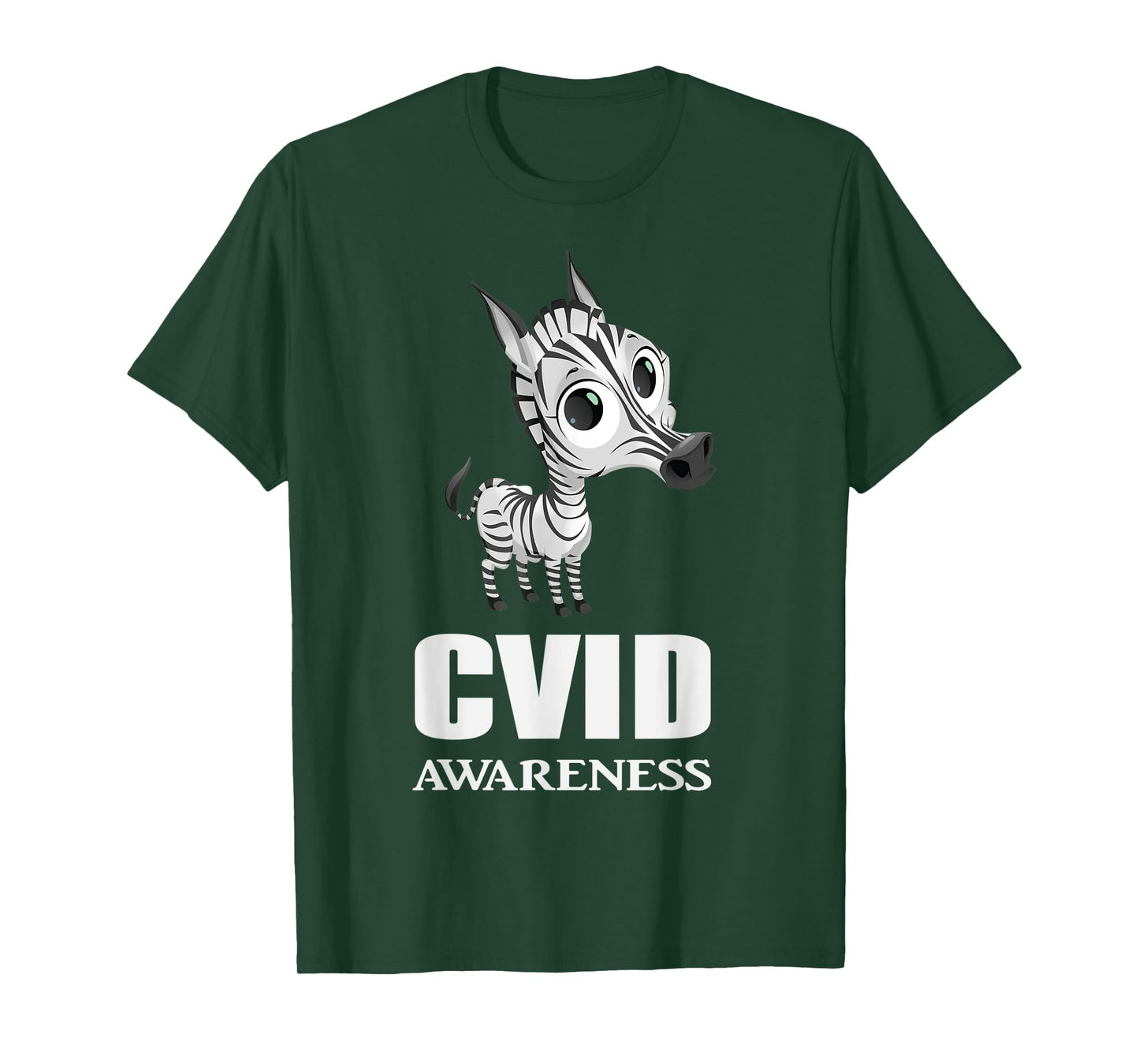 CVID Awareness Ribbon Common Variable Immunodeficiency Zebra T-Shirt