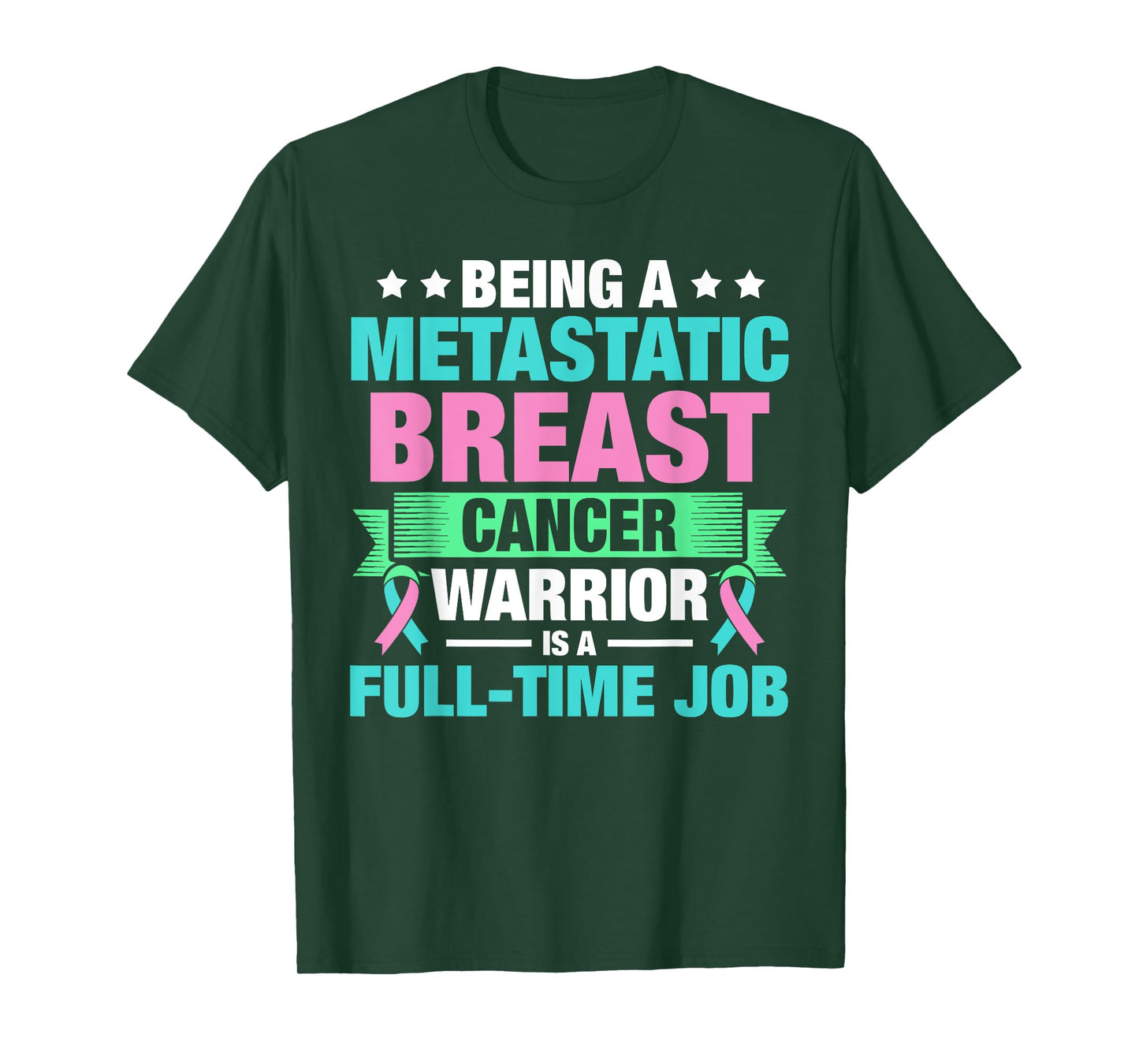 Metastatic Breast Cancer Awareness Treating Warrior T-Shirt
