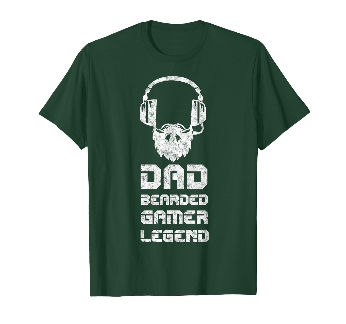 Dad Bearded Gamer Father's Day Humor Tee Bearded Daddy Gamer T-Shirt