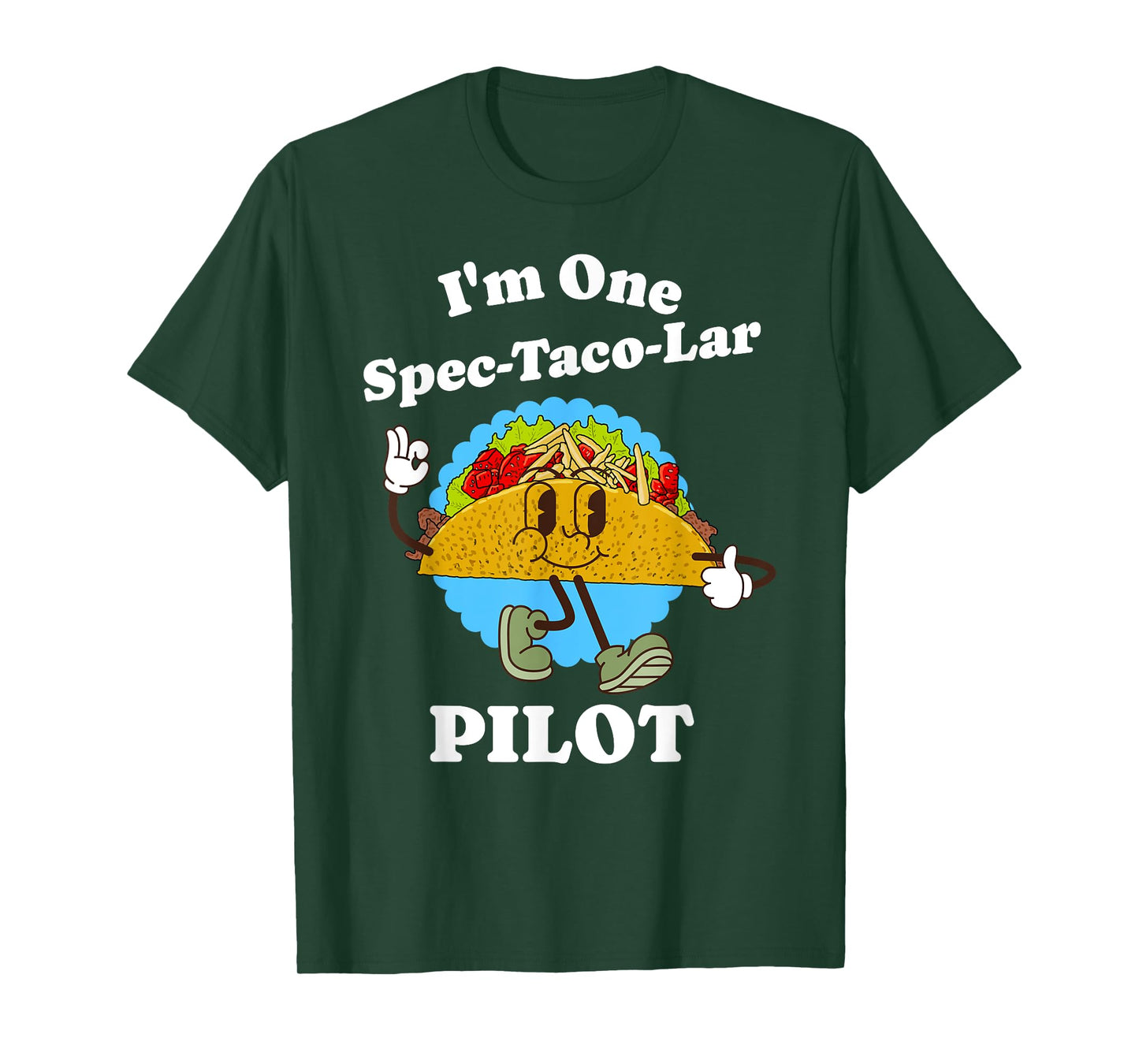 Pilot Appreciation Taco Pun Funny Airplane Pilot Flying T-Shirt