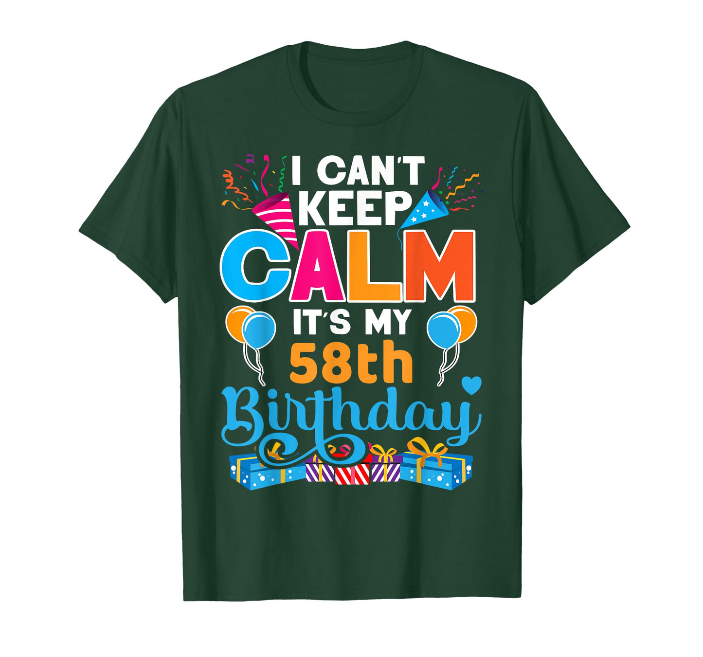 58 years old Tshirt Bday It's My 58th Birthday Women Men T-Shirt