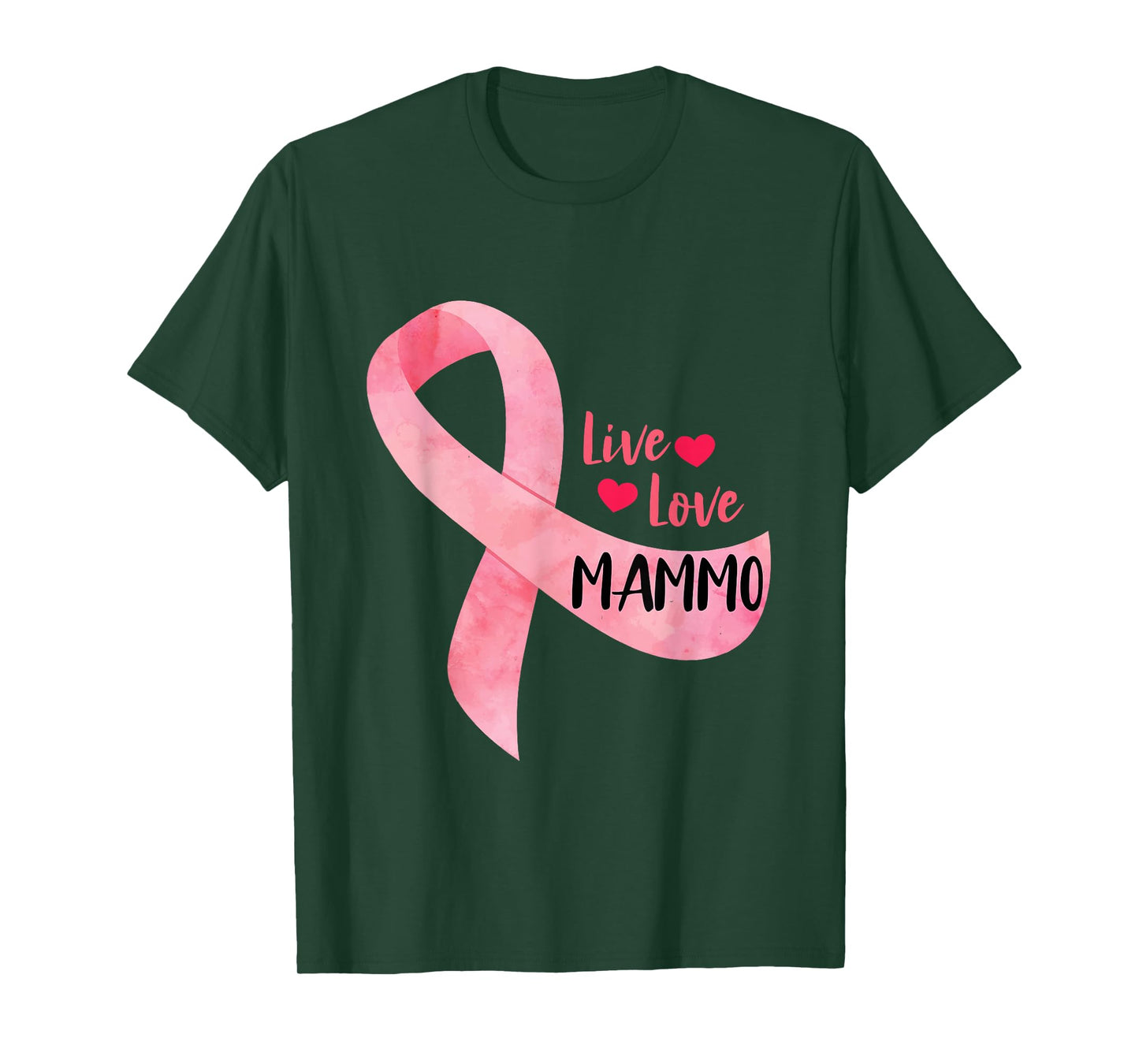 Live Love Mammo Pink Ribbon Mammo Technologist Appreciation T-Shirt