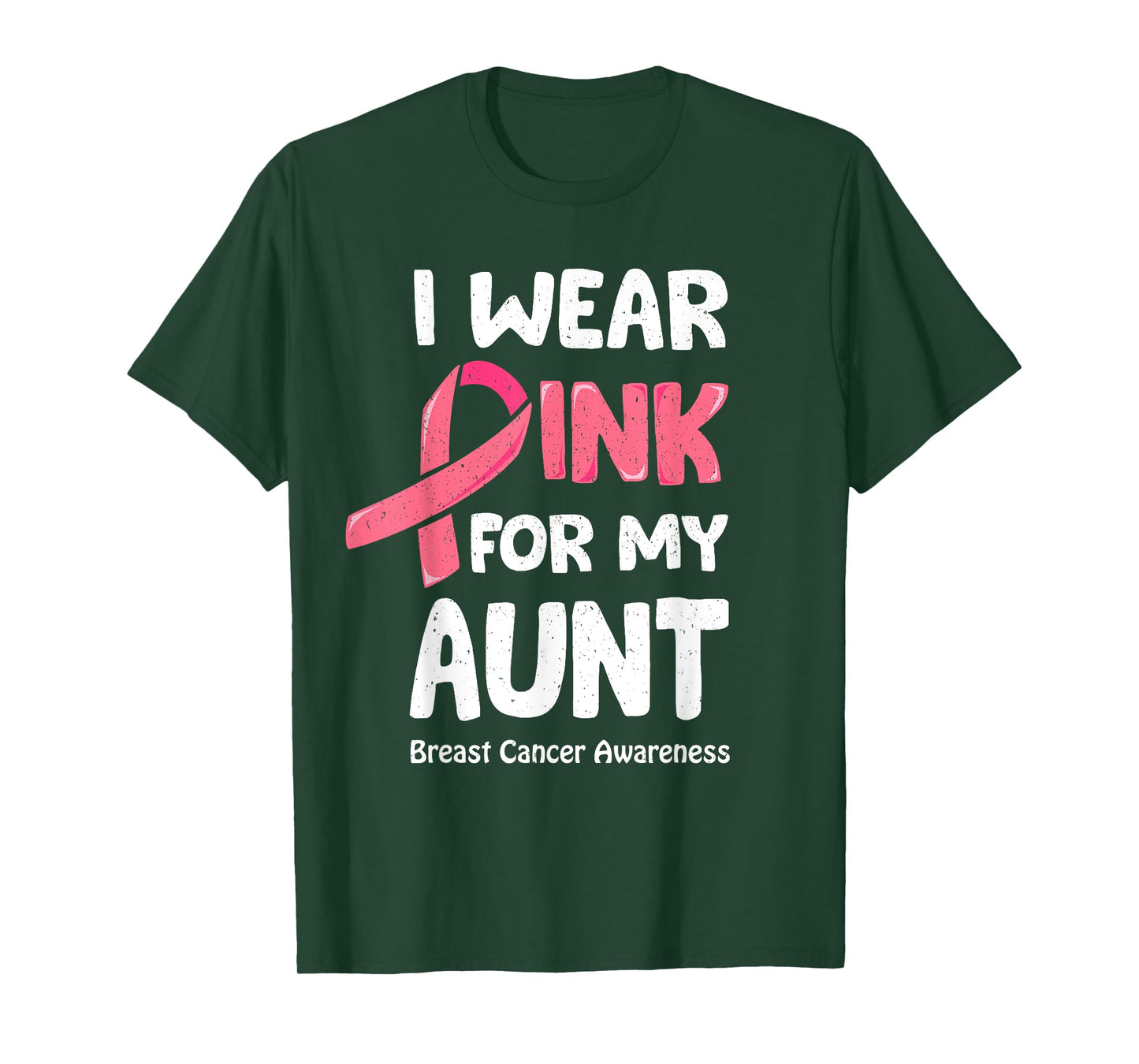 I Wear Pink For My Aunt Shirt, Breast Cancer Aunt TShirt T-Shirt