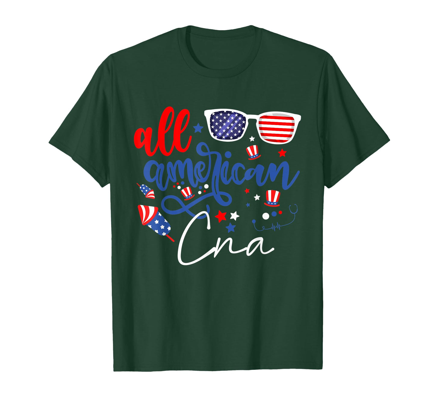 All American CNA 4th of July Certified Nursing Assistants T-Shirt