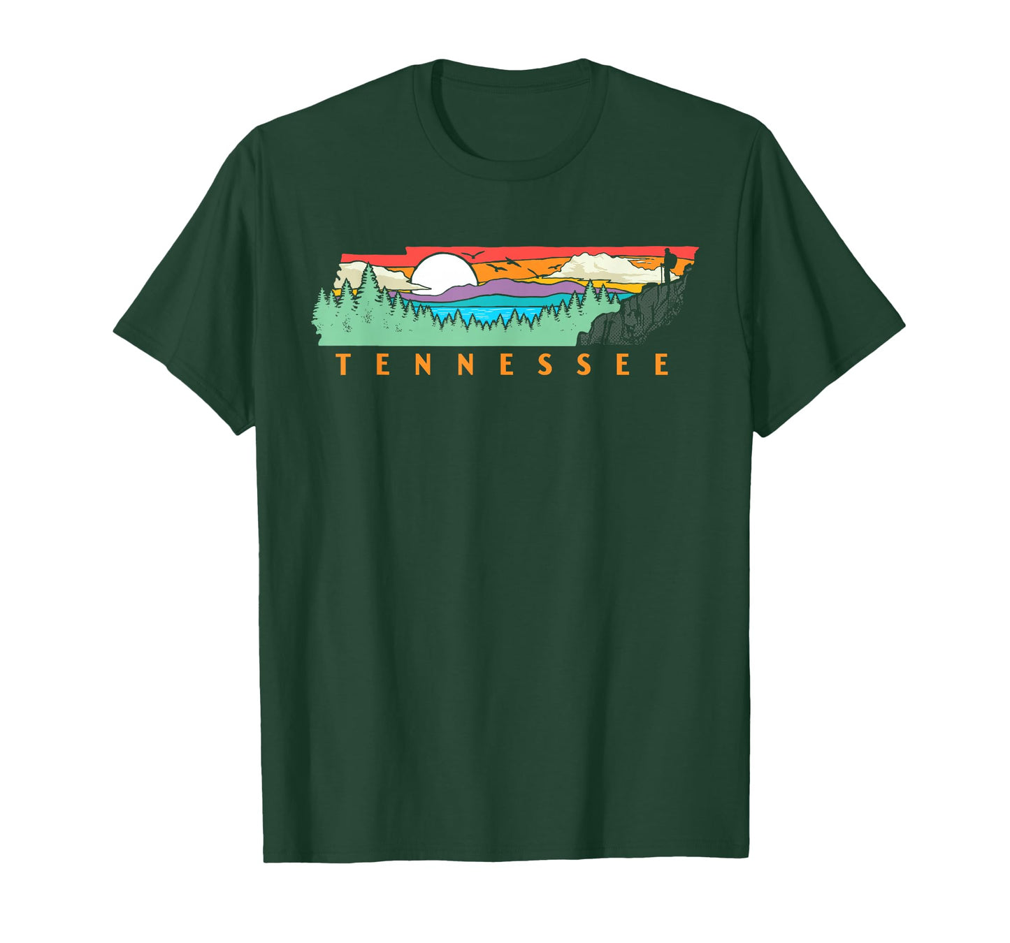 Tennessee Mountains & Outdoors State Pride Nature Graphic T-Shirt