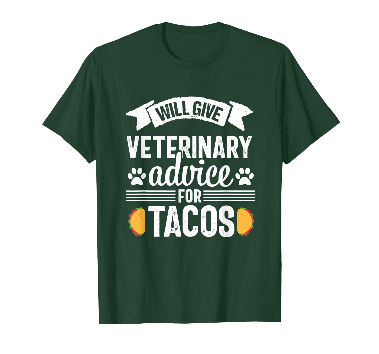 Funny Vet Tech Tacos Veterinary Assistant Animal Lover T-Shirt