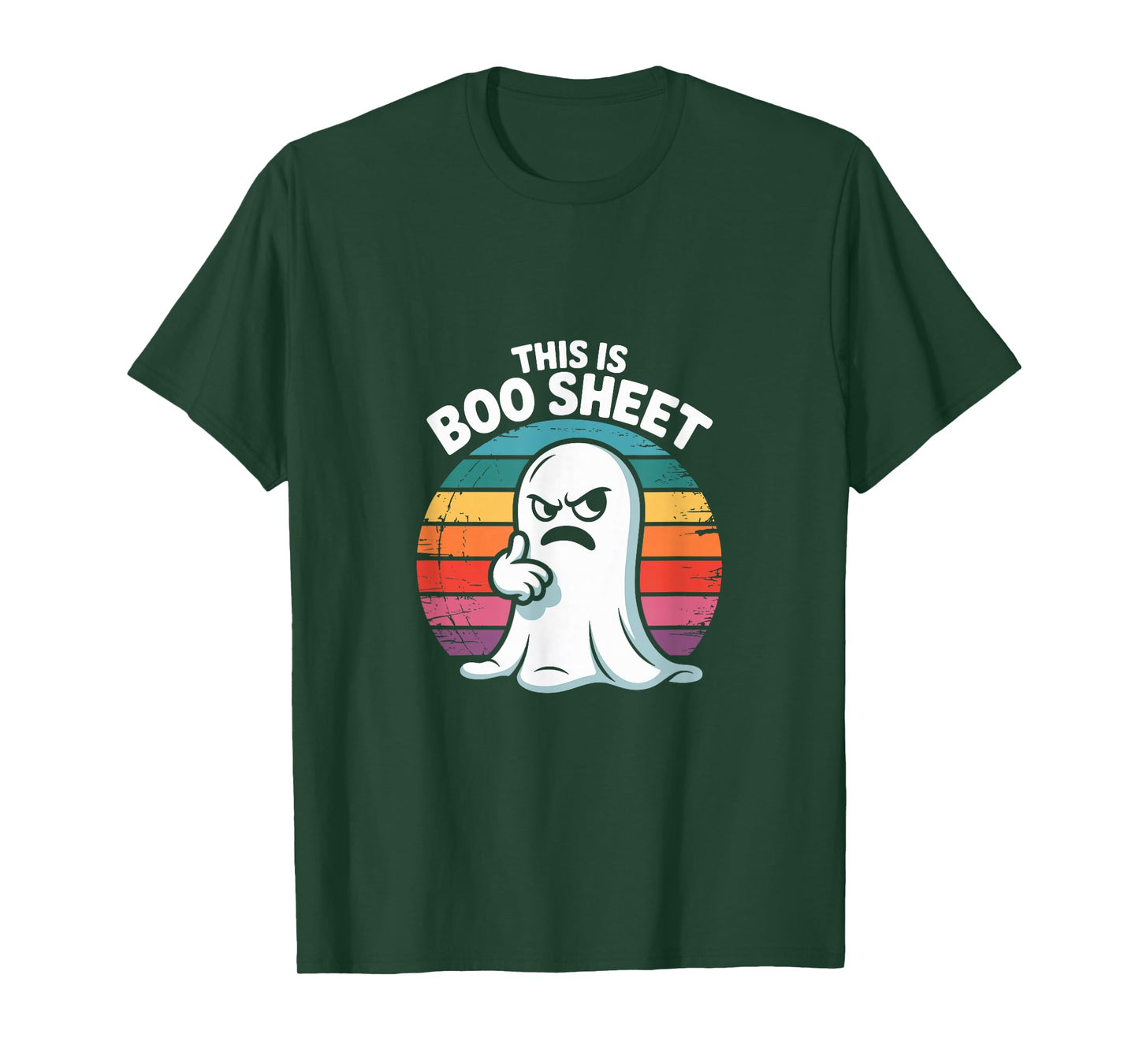 This is Boo Sheet Ghost Retro Halloween Costume Men Women T-Shirt