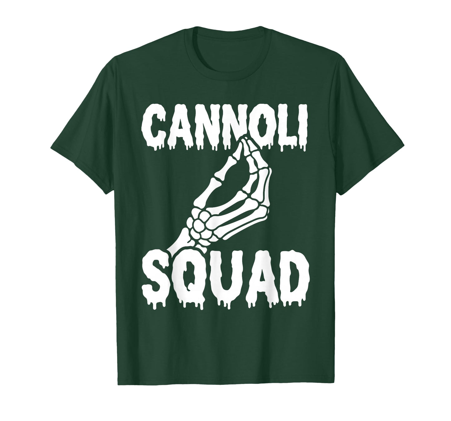 Cannoli Squad Skeleton Italian Halloween Family Matching T-Shirt