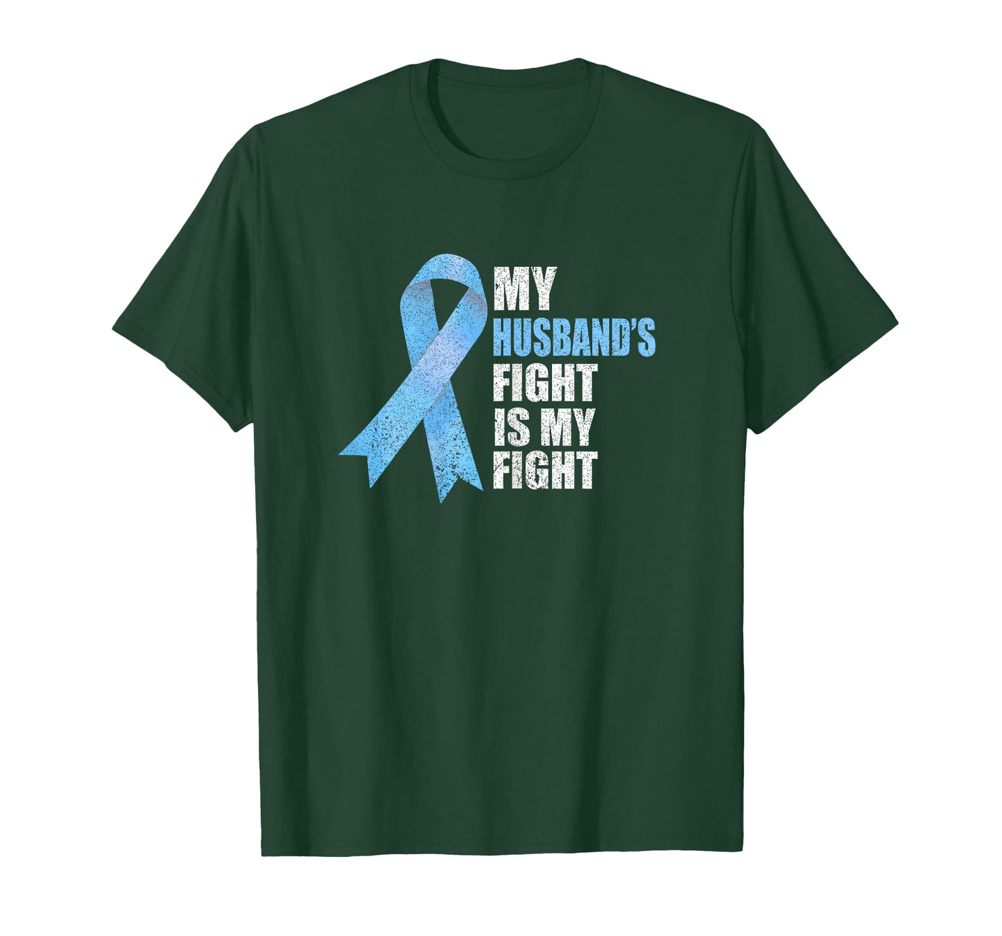Light Blue Ribbon Supporter Wife Prostate Cancer Awareness T-Shirt