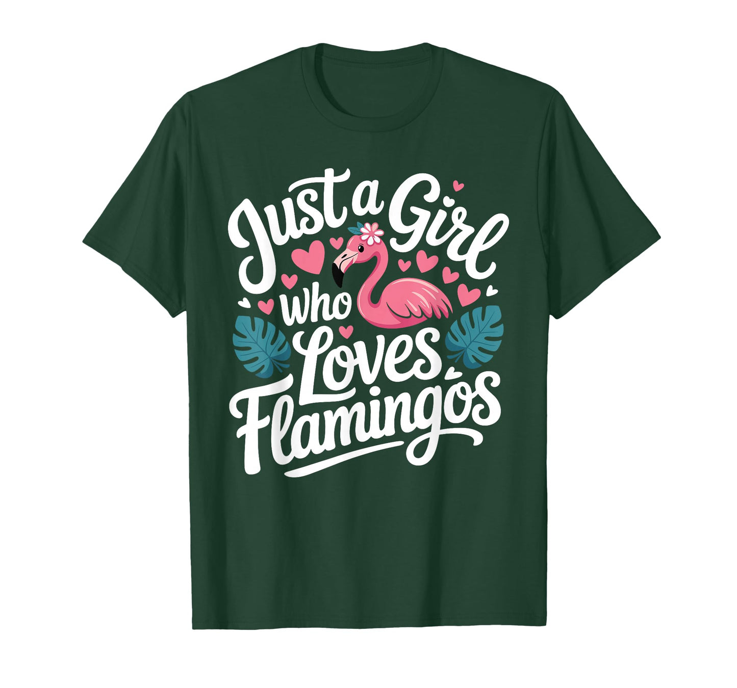 Flamingo Art for Women Girls Zoo Pink Bird Flamingo Lovers T-Shirt