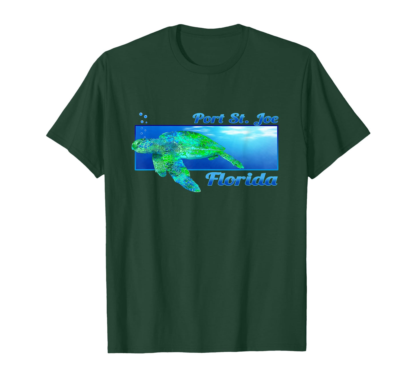 Port St. Joe Florida Swimming Sea Turtle T-Shirt