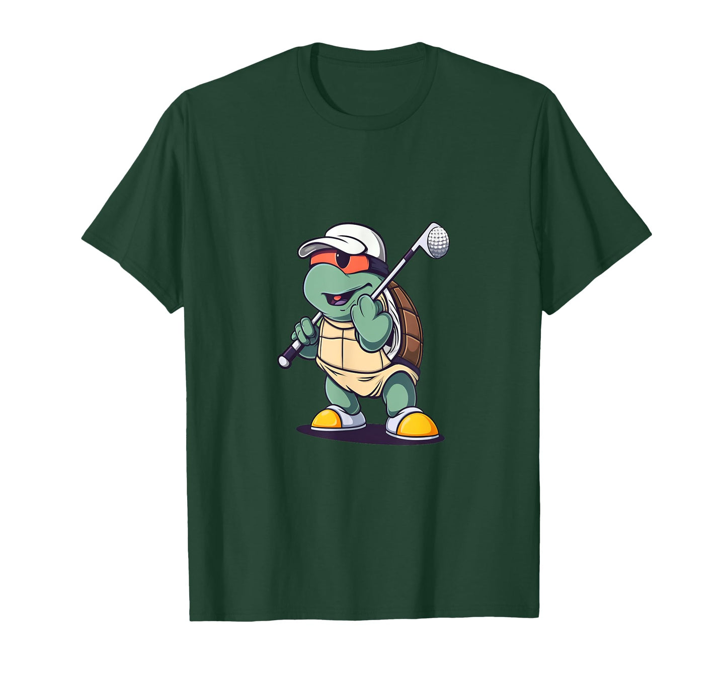 Turtle Tortoise Playing Golf Golfer Golfing T-Shirt