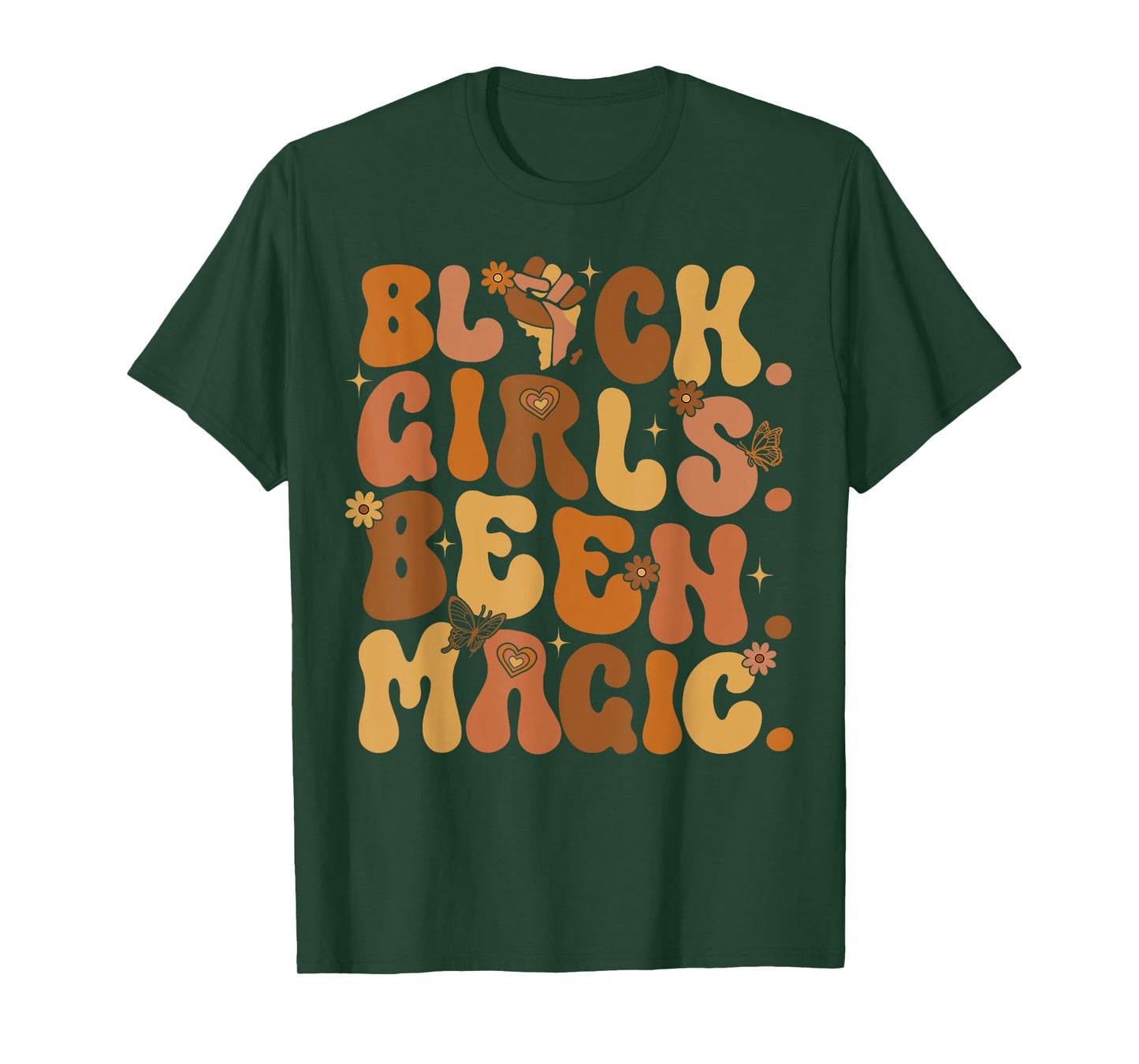 Black Girls Been Magic Melanin African American History Girl T-Shirt