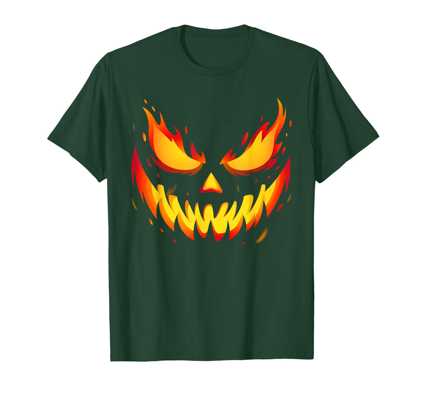 Jack O Lantern Pumpkin Face Halloween Costume Men Boys Kids T-Shirt
