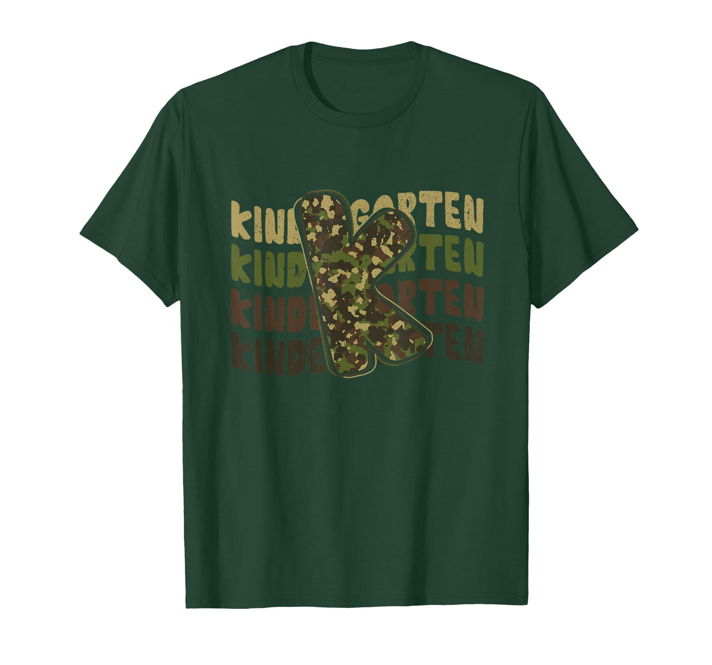 Kindergarten Camo Camouflage Boy Teacher Back To School T-Shirt