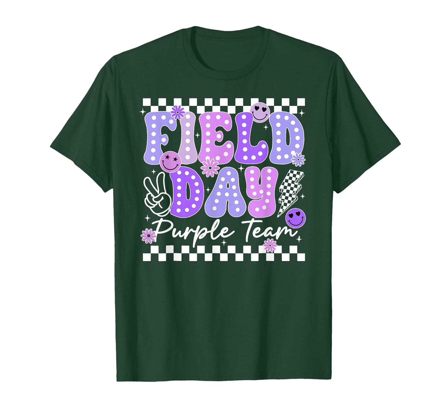 Field Day Purple Team Outdoor Field Day Games Kids Teacher T-Shirt