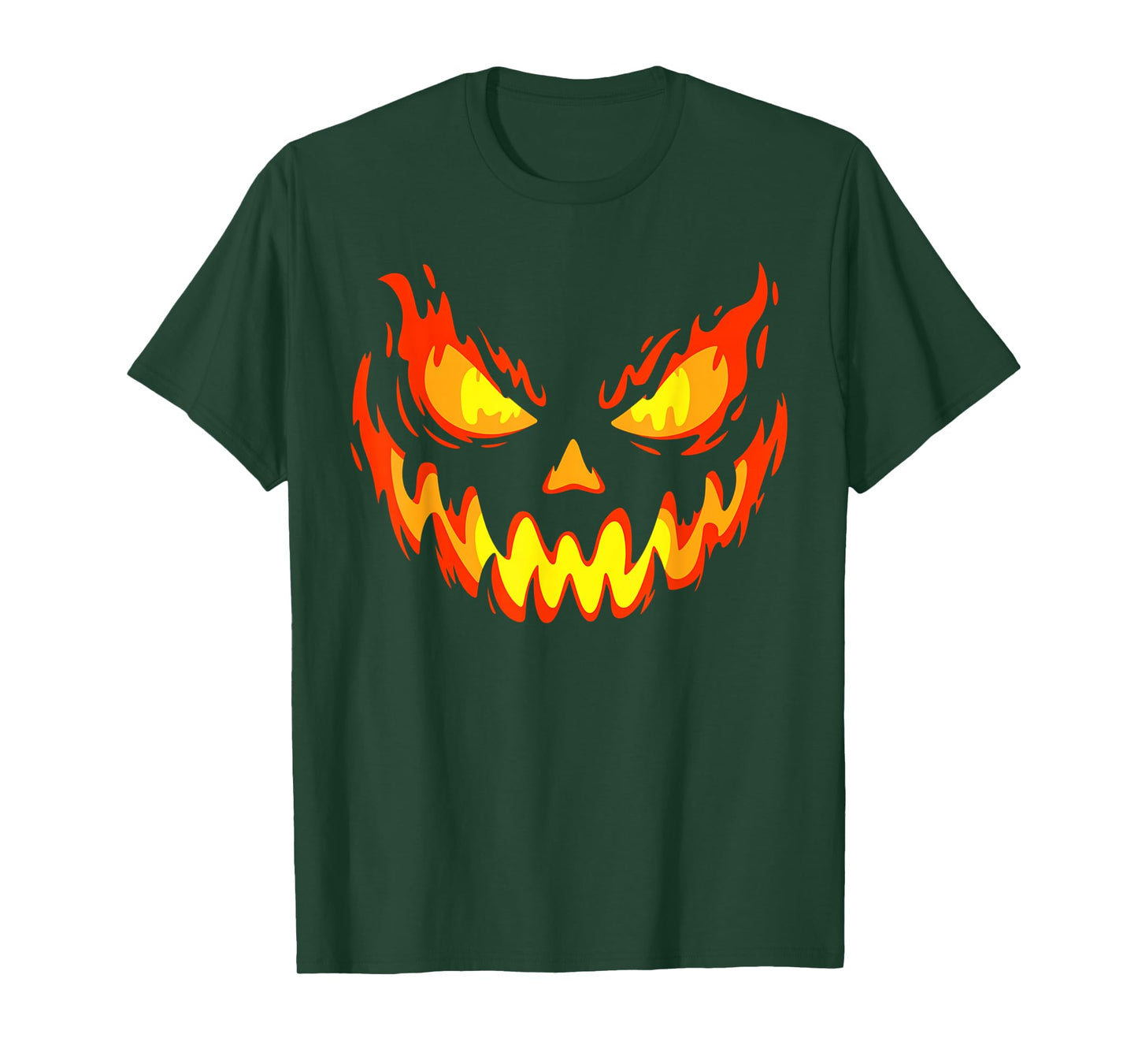 Jack O Lantern Pumpkin Face Halloween Costume Men Boys Kids T-Shirt