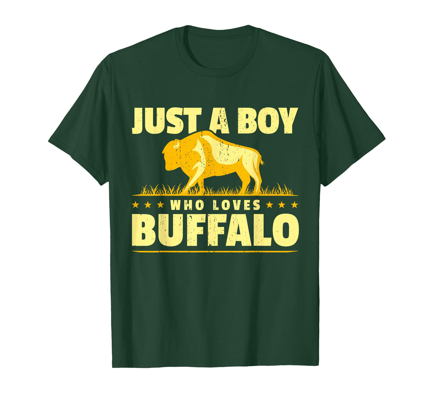 Boy Who Loves Buffalo I Men Buffalo I Son Buffalo T-Shirt