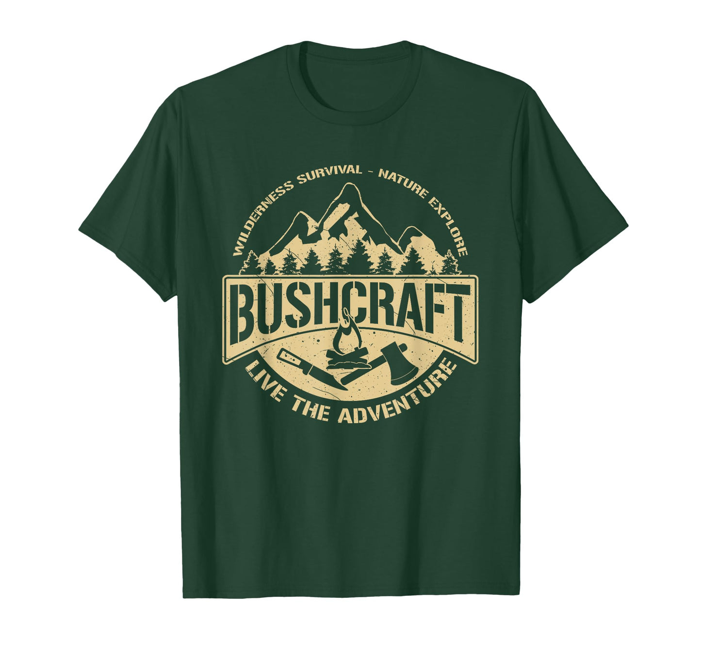Bushcraft Adventure Outdoor Nature Gift Bushcrafter T-Shirt