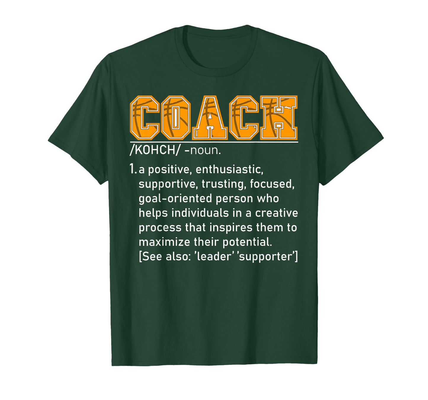 Coach Definition Tshirt Basketball Coach Tee For Men Women T-Shirt
