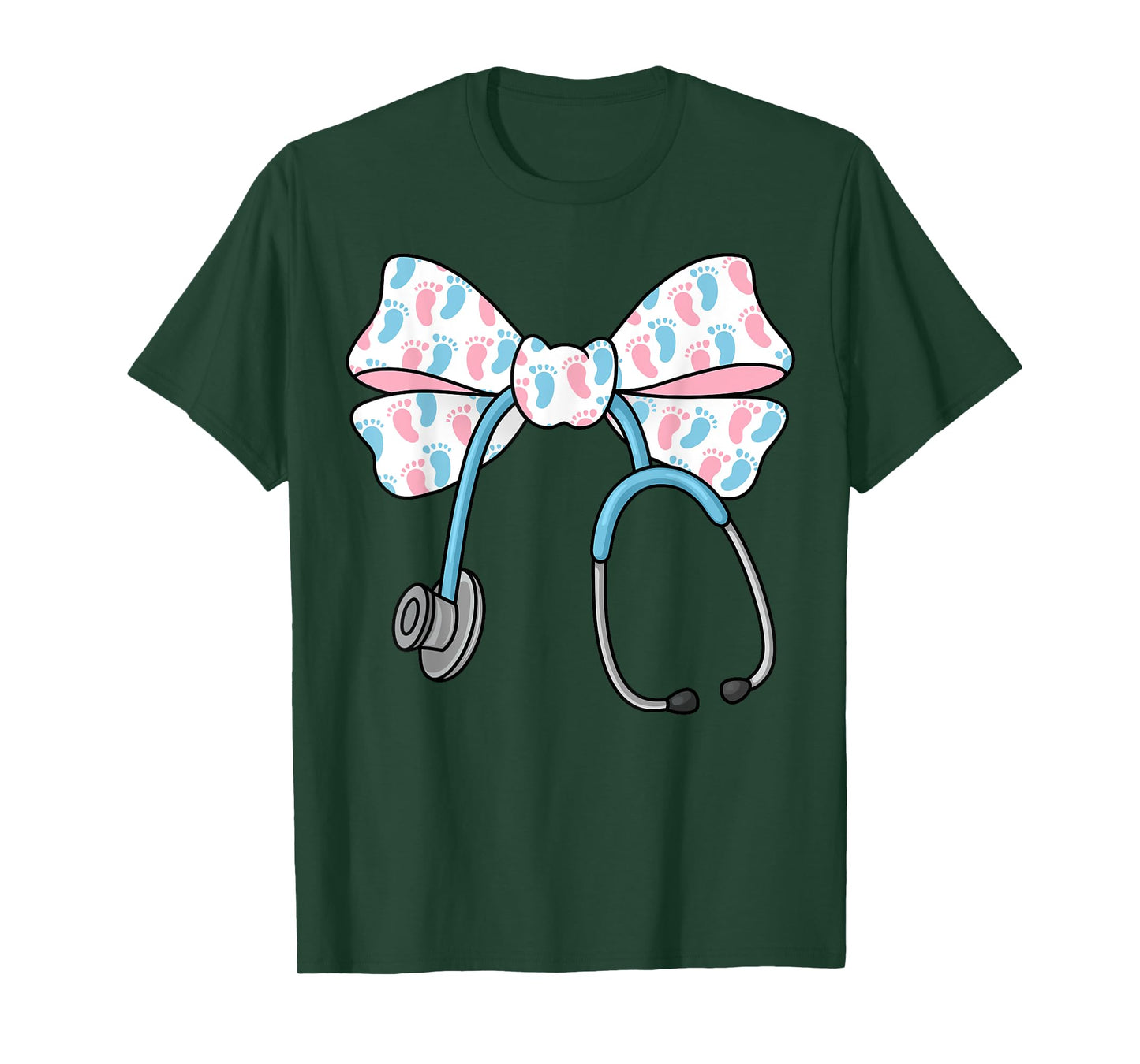 NICU RT Coquette Bow Stethoscope Bow NICU Nurse Week T-Shirt