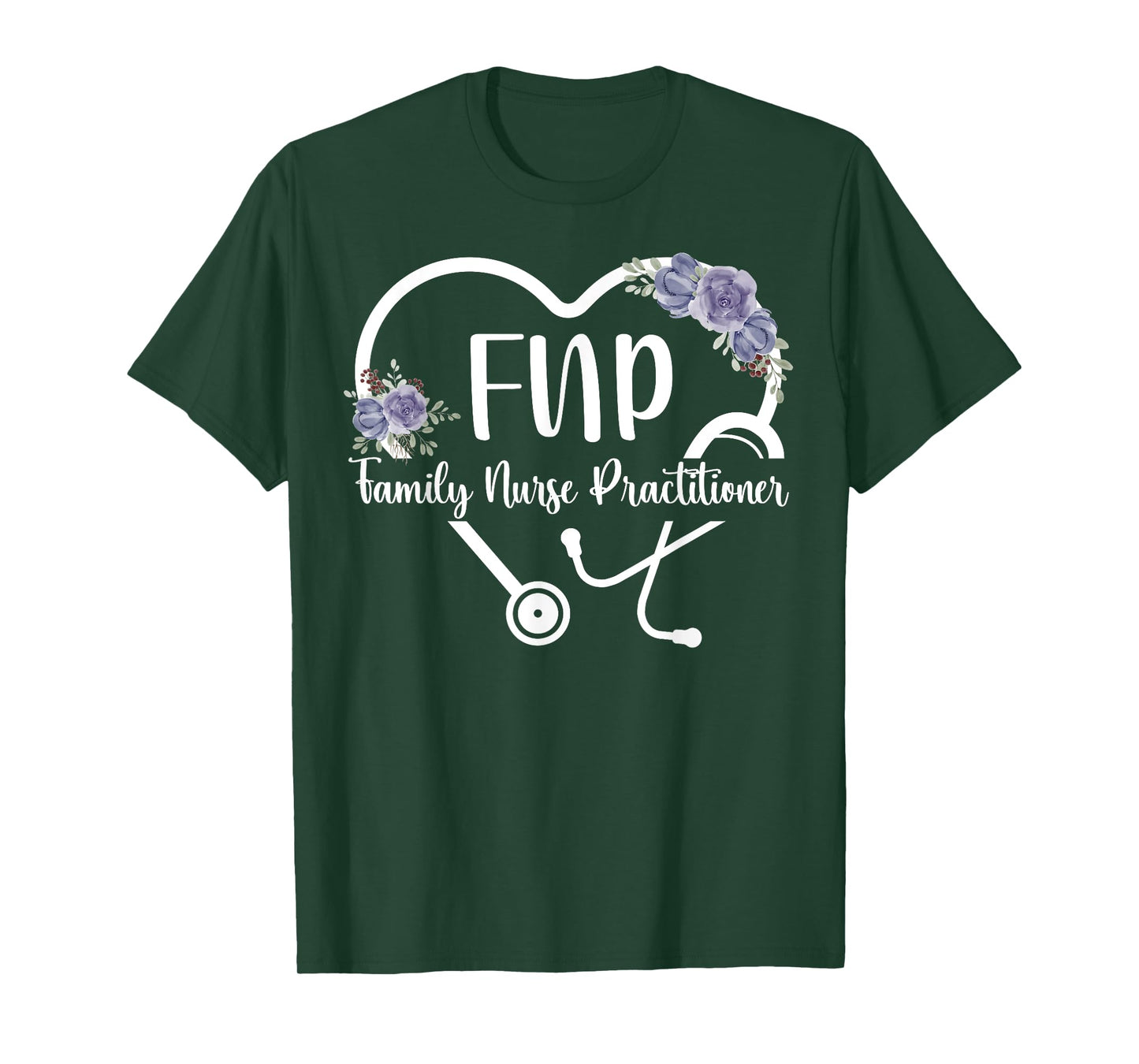 FNP Heart Family Nurse Practitioner Appreciation T-Shirt