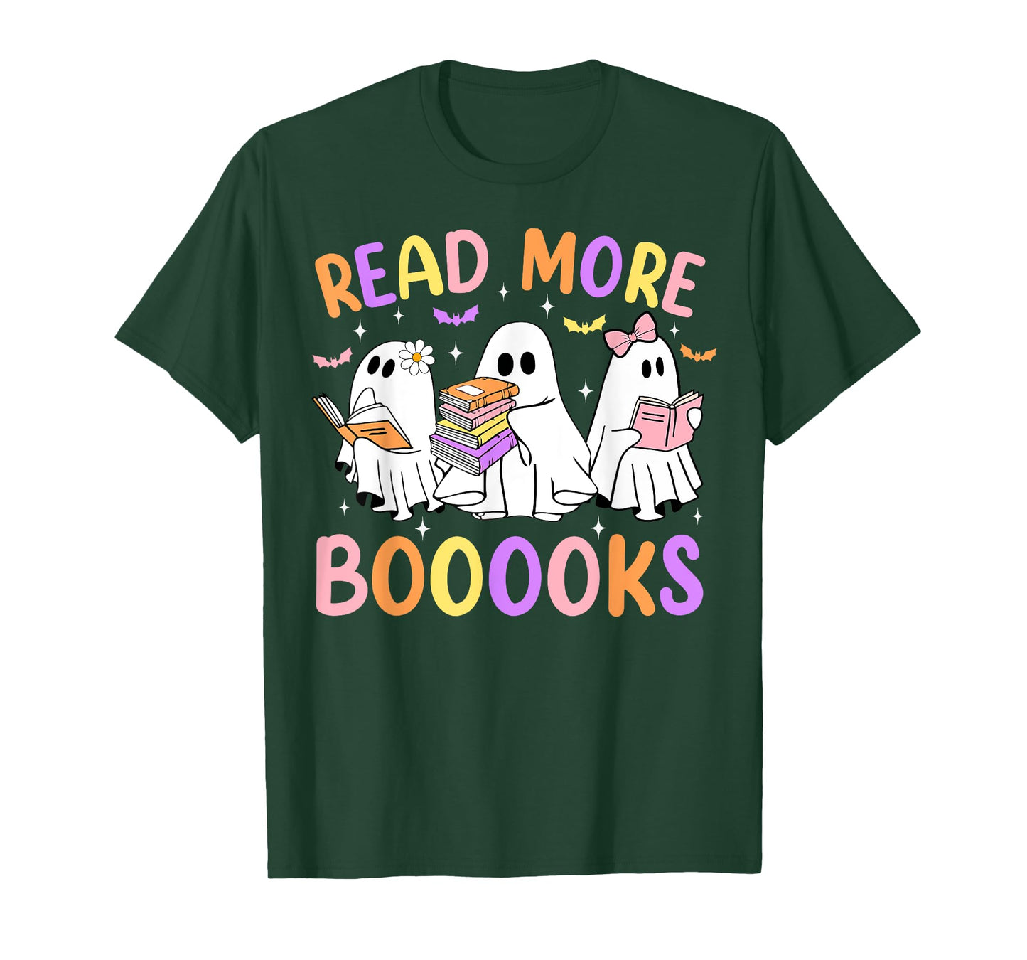 Halloween Read More Books Retro Costume Teacher Women Girls T-Shirt