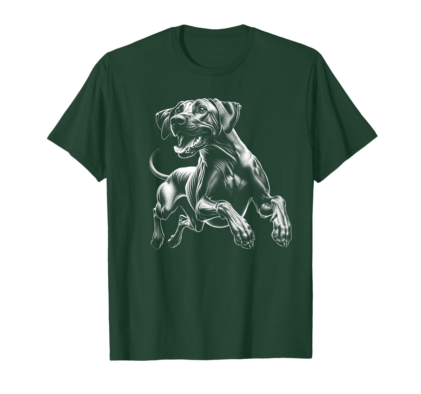Happy Rhodesian Ridgeback in the Jump T-Shirt