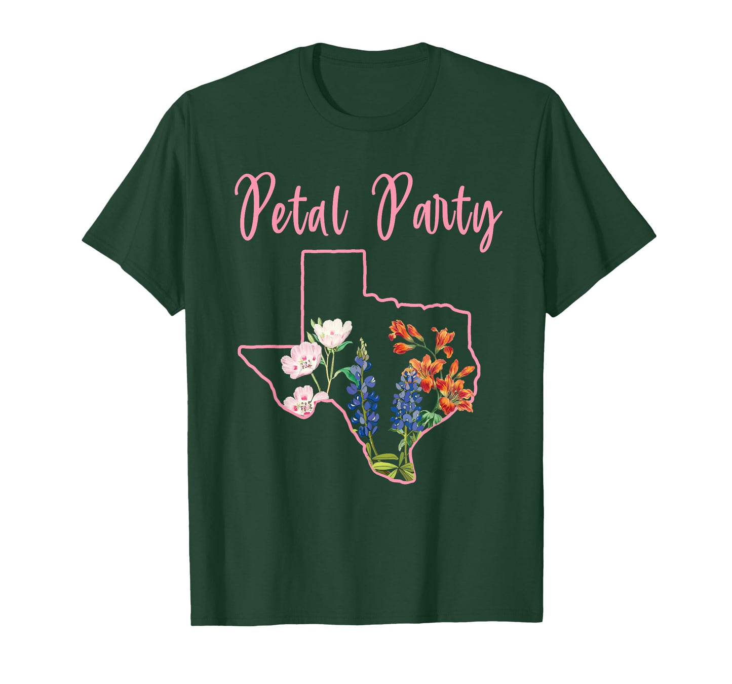 Wildflower Fields Wildflowers Bluebonnet Texas Spring T-Shirt