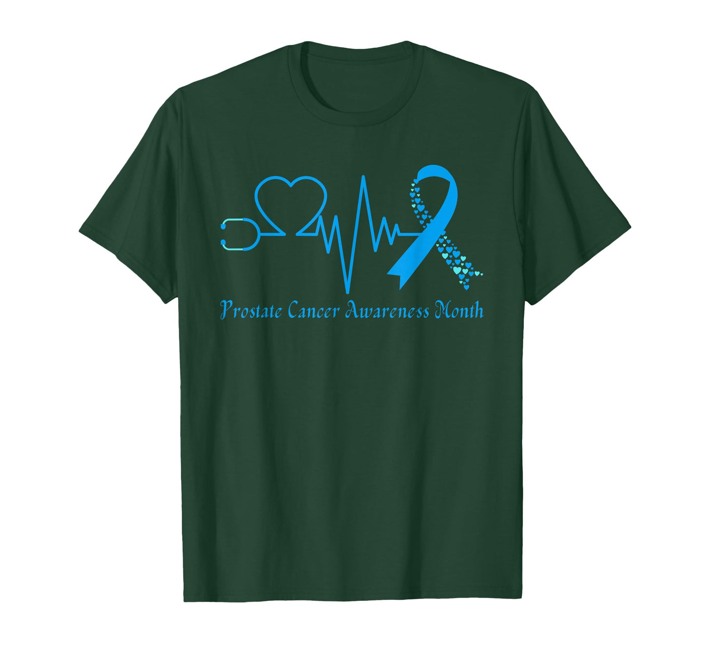 Prostate Cancer Awareness Month We Wear Light Blue Support T-Shirt