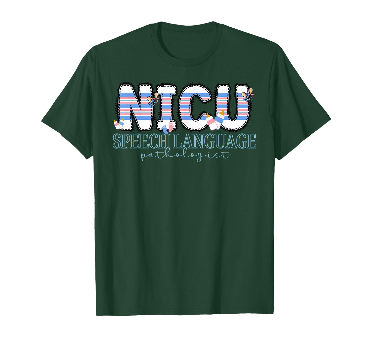 NICU Speech Language Pathologist Baby Blanket NICU SLP Nurse T-Shirt
