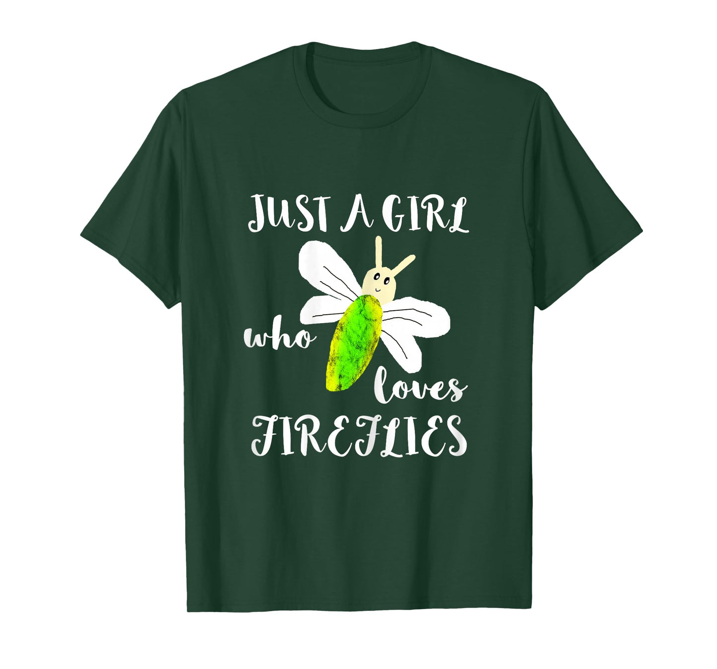 Just A Girl Who Loves Fireflies Lightning Bugs Firefly Shirt T-Shirt