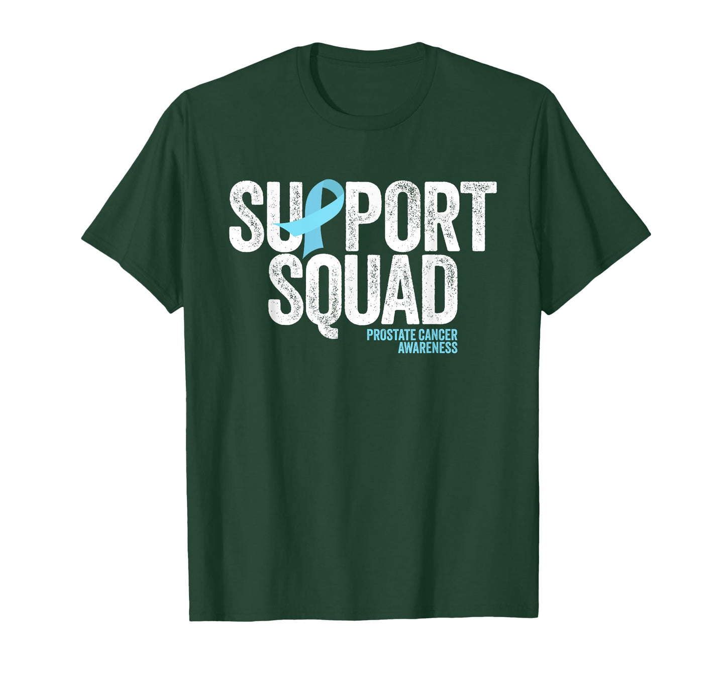 Support Squad Distressed Family Prostate Cancer Awareness T-Shirt
