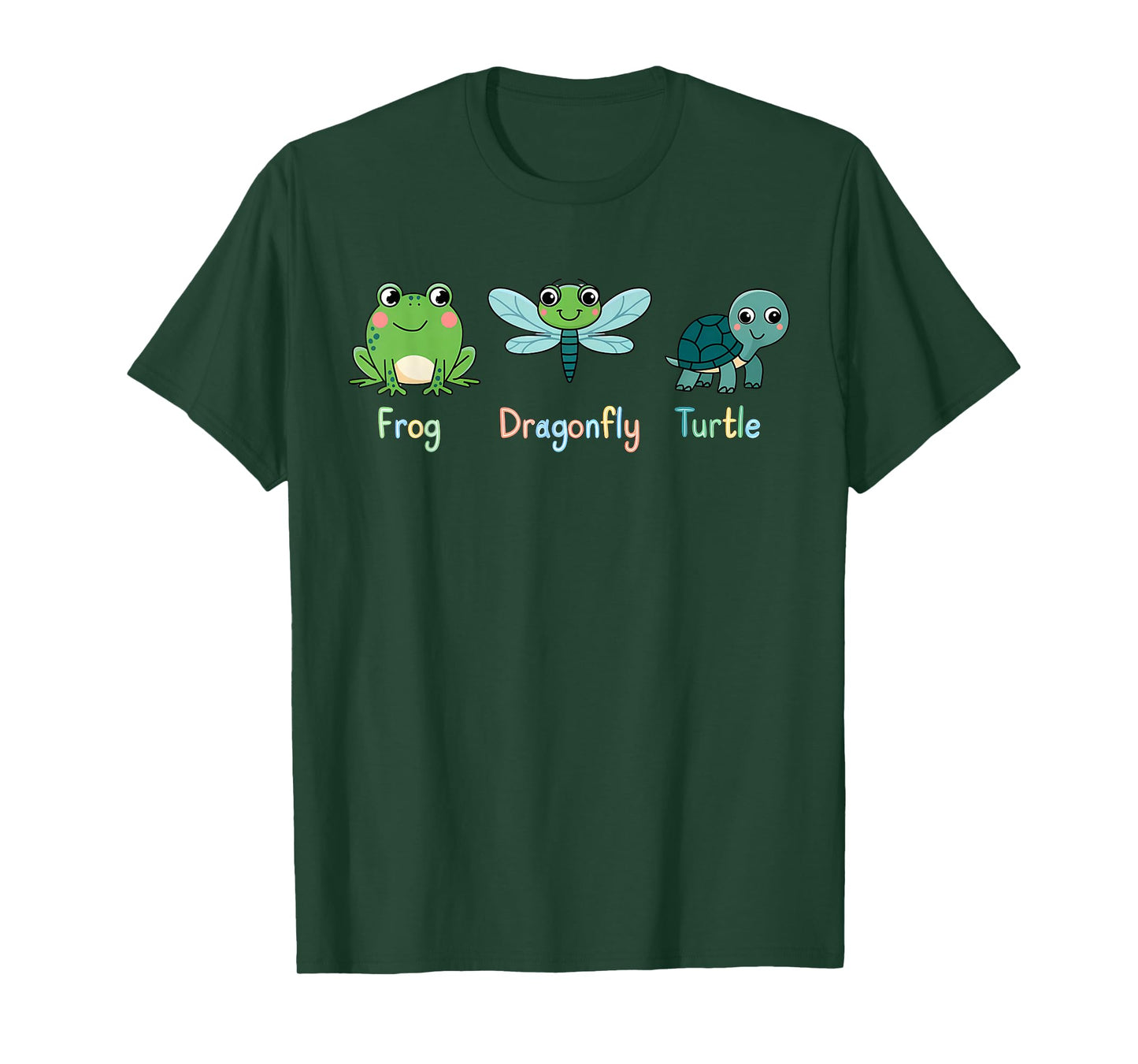 Subtle Political Humor Frog Dragonfly Turtle T-Shirt