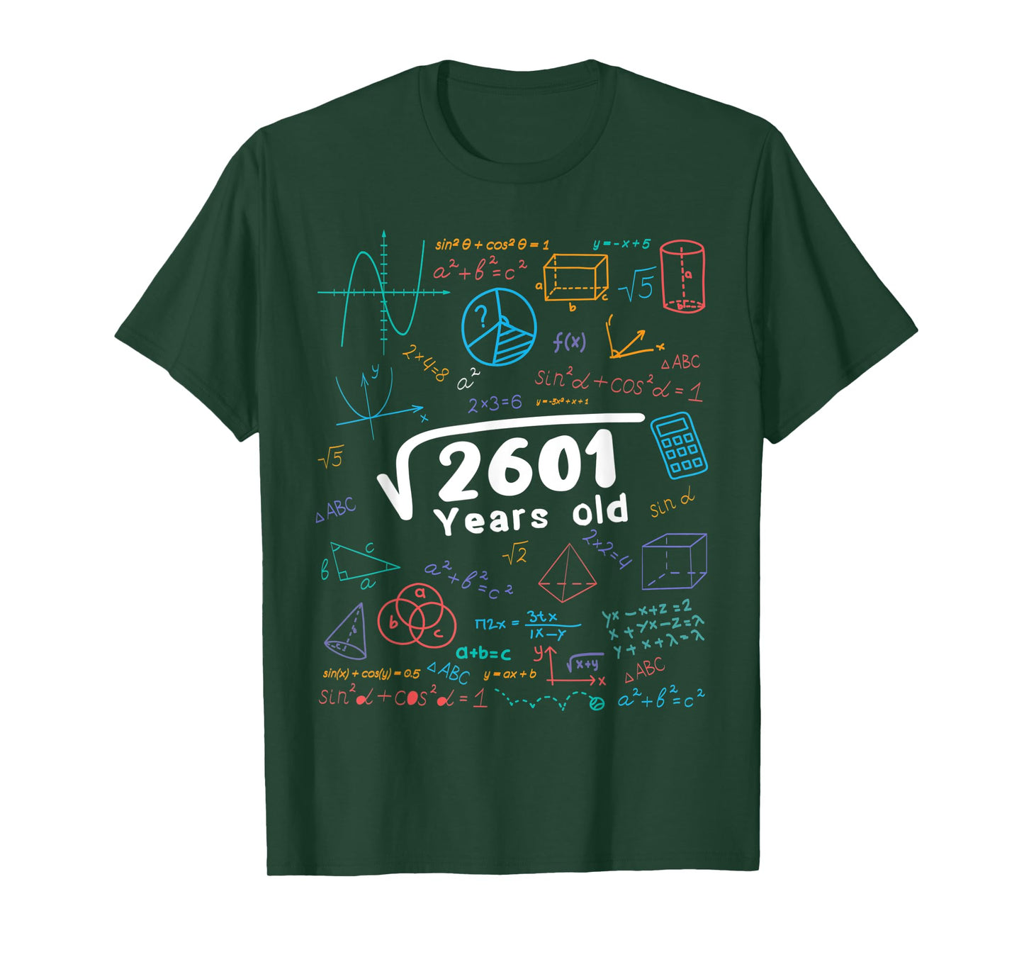 51 Year Old Men Women 51th Birthday Gift Square Root Of 2601 T-Shirt