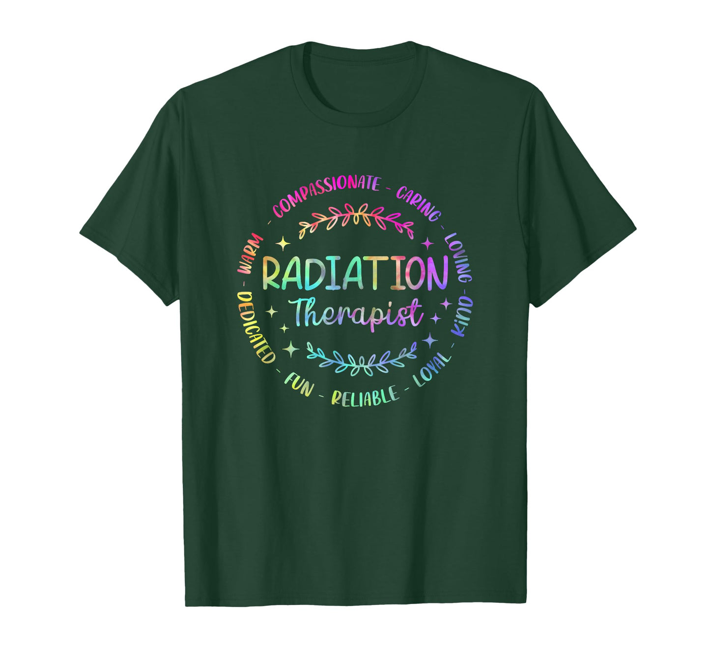 Tie Dye Radiation Therapist Radiation Therapy For Women Men T-Shirt