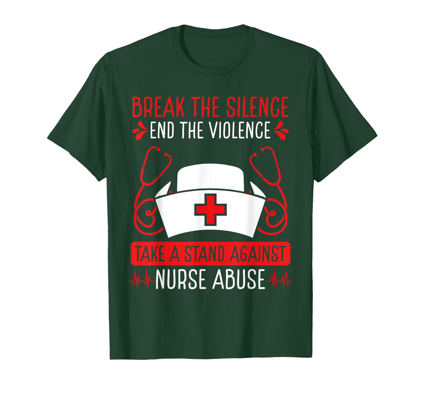 Nurse Abuse Survivor Break the Silence End the Violence T-Shirt