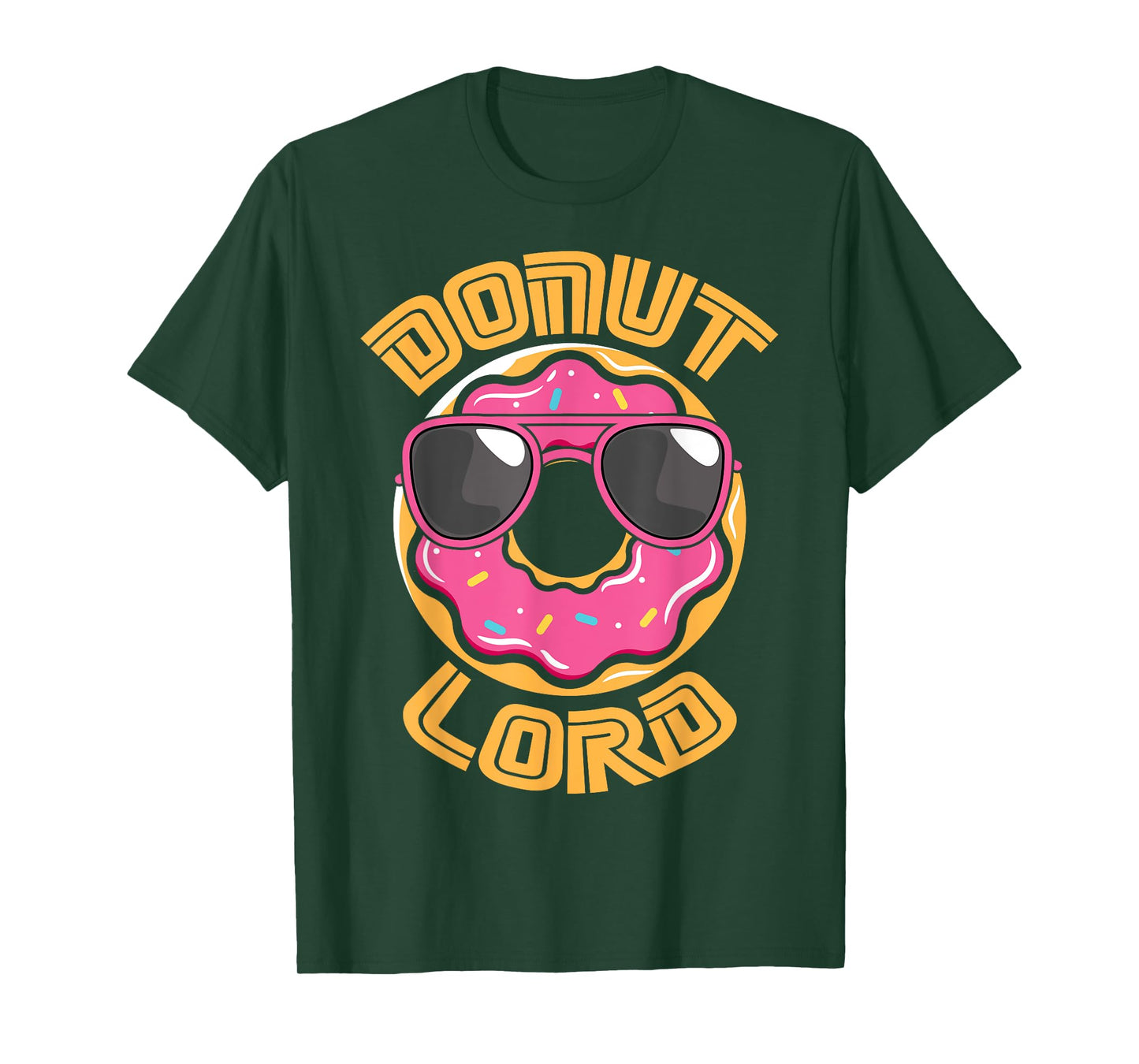 Funny Nerdy Donut Lord Video Gamer Geek Pink Doughnut T-Shirt