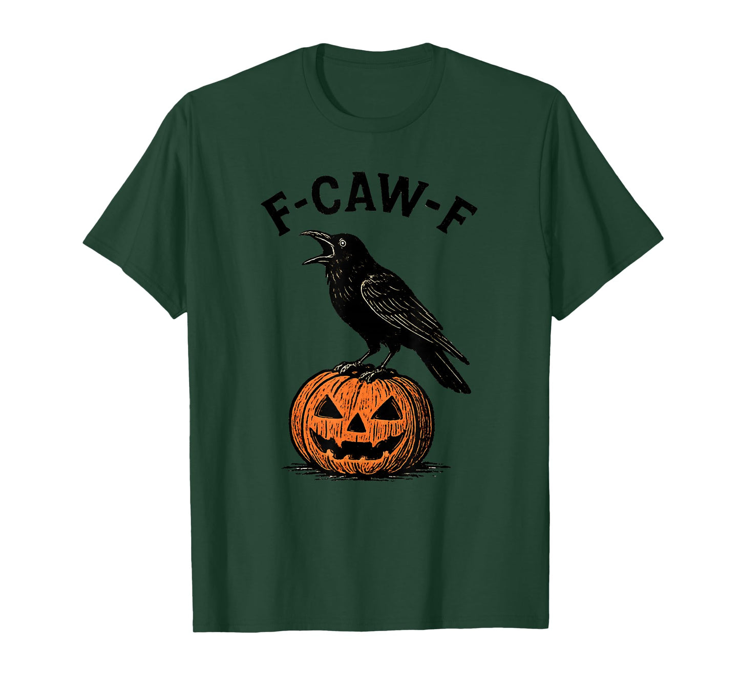 F-CAW-F Crow, Funny Halloween Costume, Vintage Raven F-caw-f T-Shirt