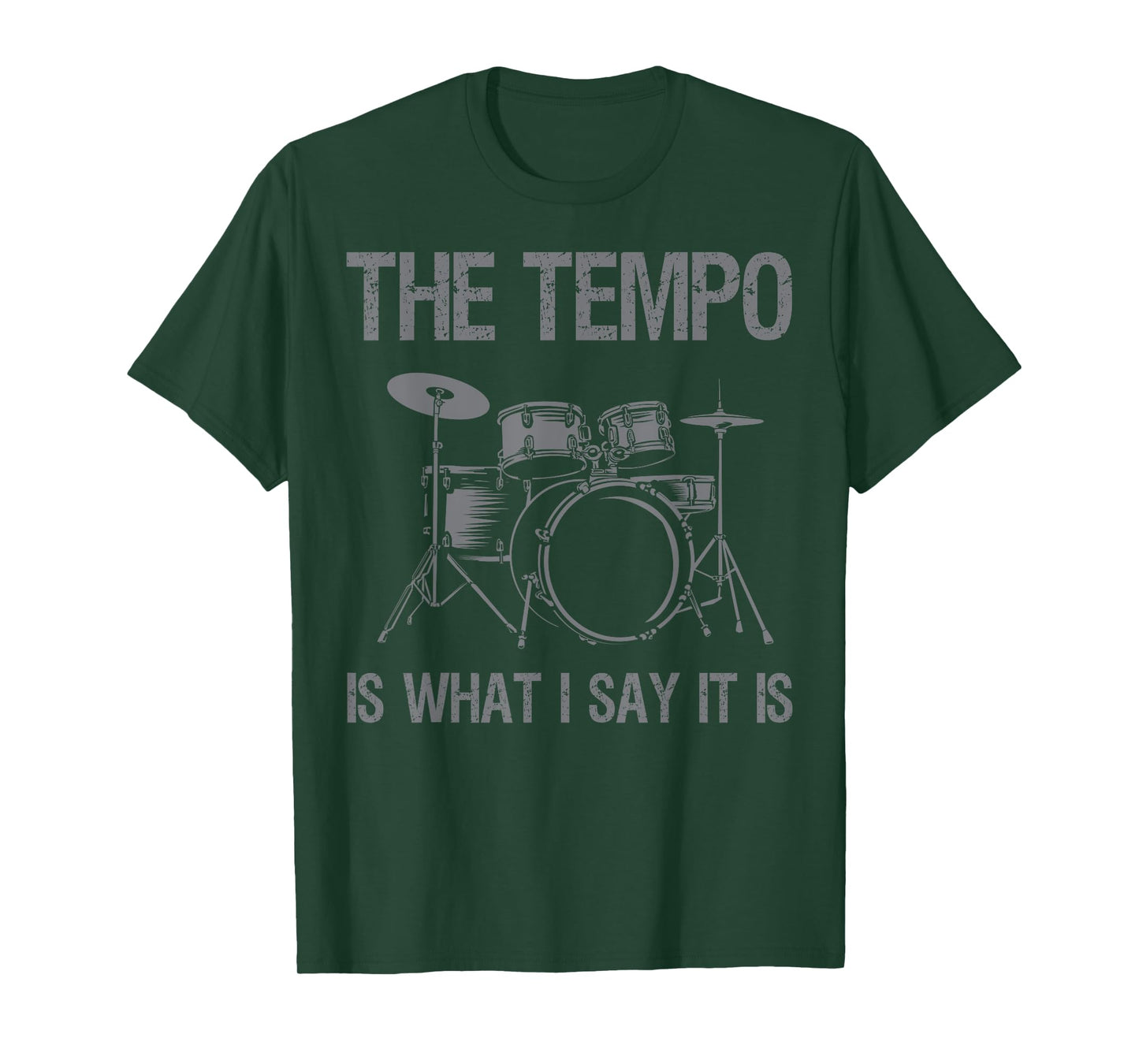 Funny Drumming Art For Men Women Drumline Drum Set Drummer T-Shirt